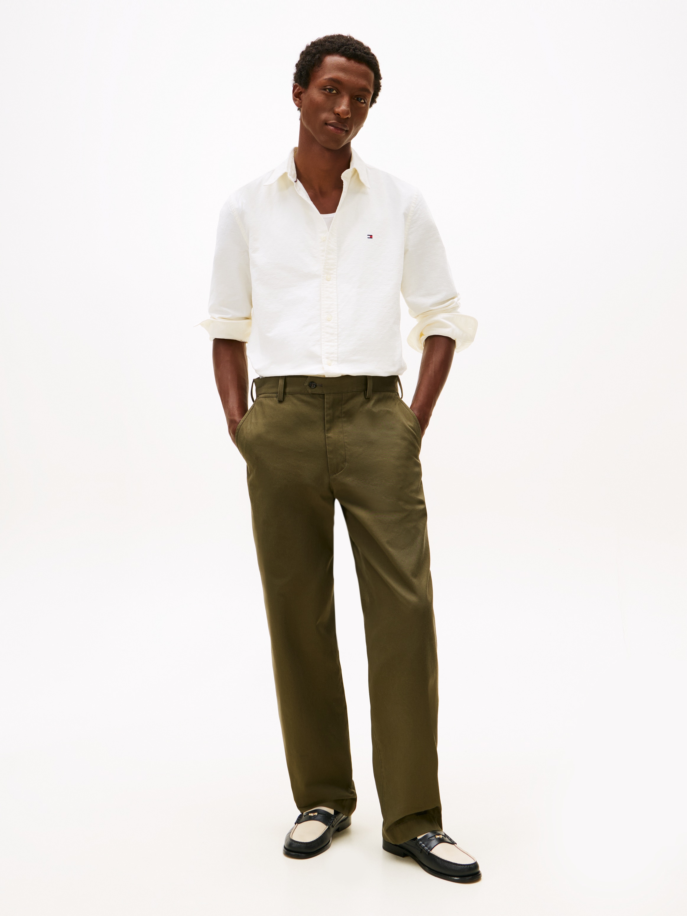 Tommy Hilfiger Langarmhemd »OXFORD DOBBY« Button-down-Kragen, regular fit, Businesshemd