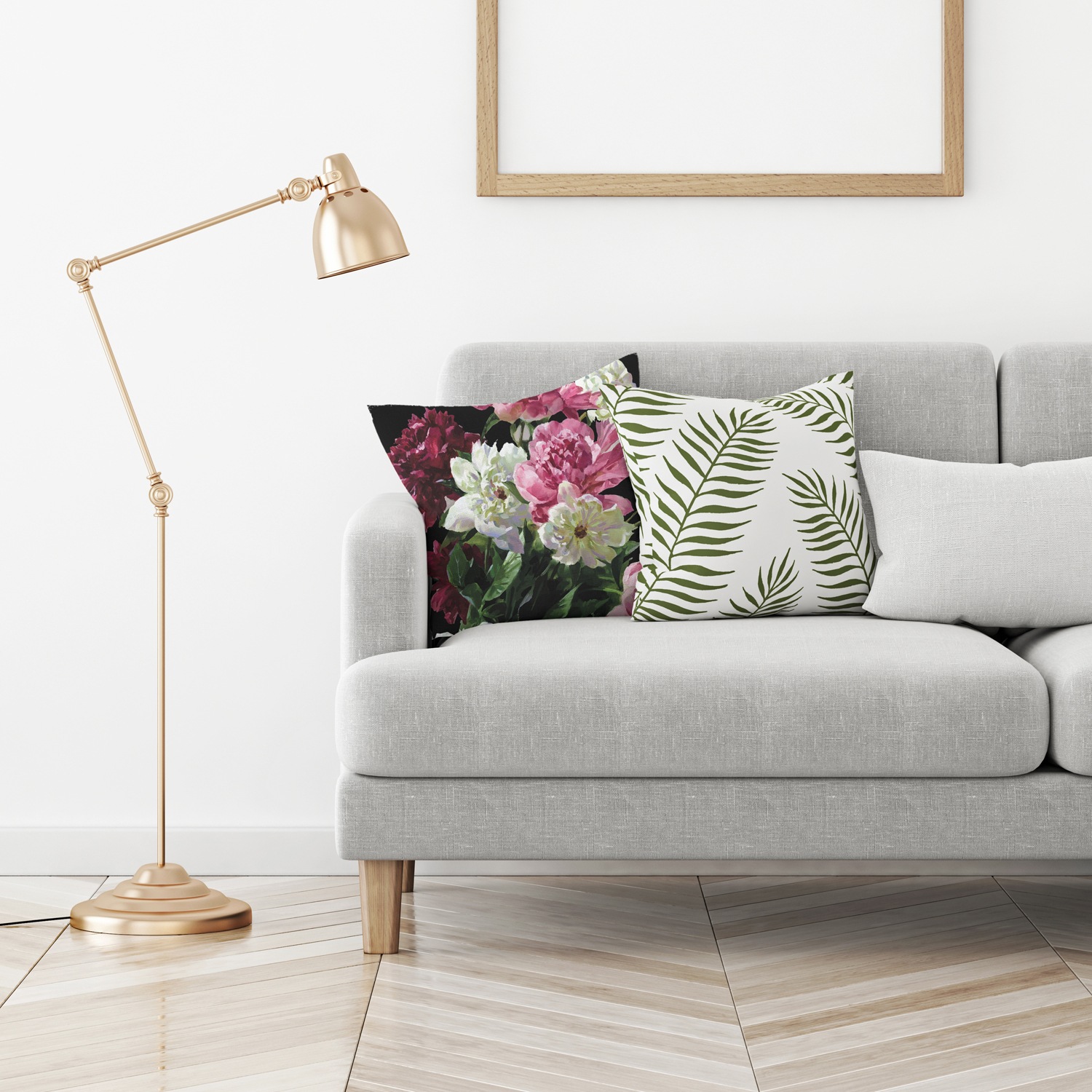queence Coussin décoratif »Blütenzweige« housse de coussin sans rembourrage, 1 pièce