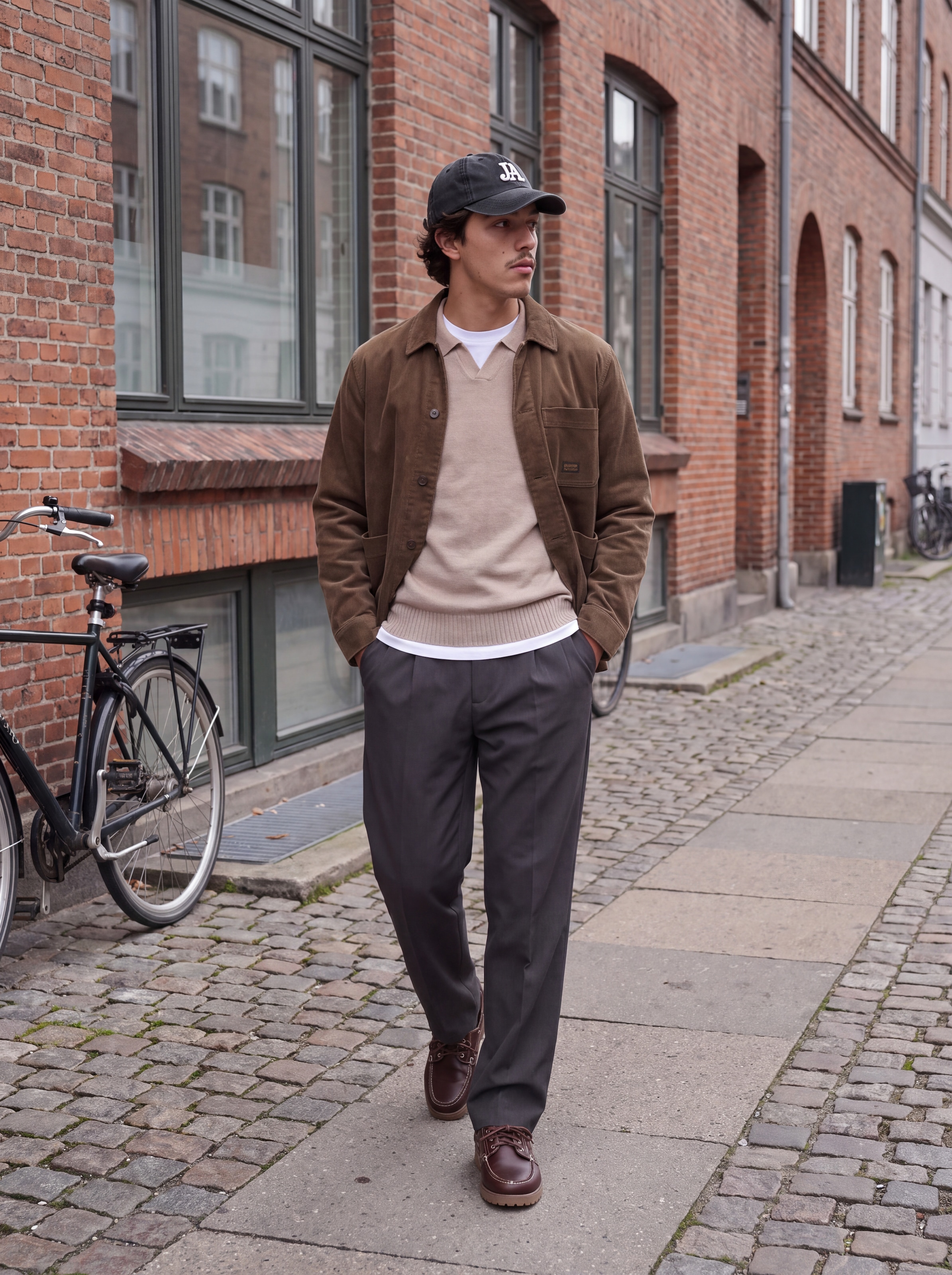 Jack & Jones Polokragenpullover »JJESOHO OLLIE KNIT SPLIT NECK SN« Materialmix, regular fit