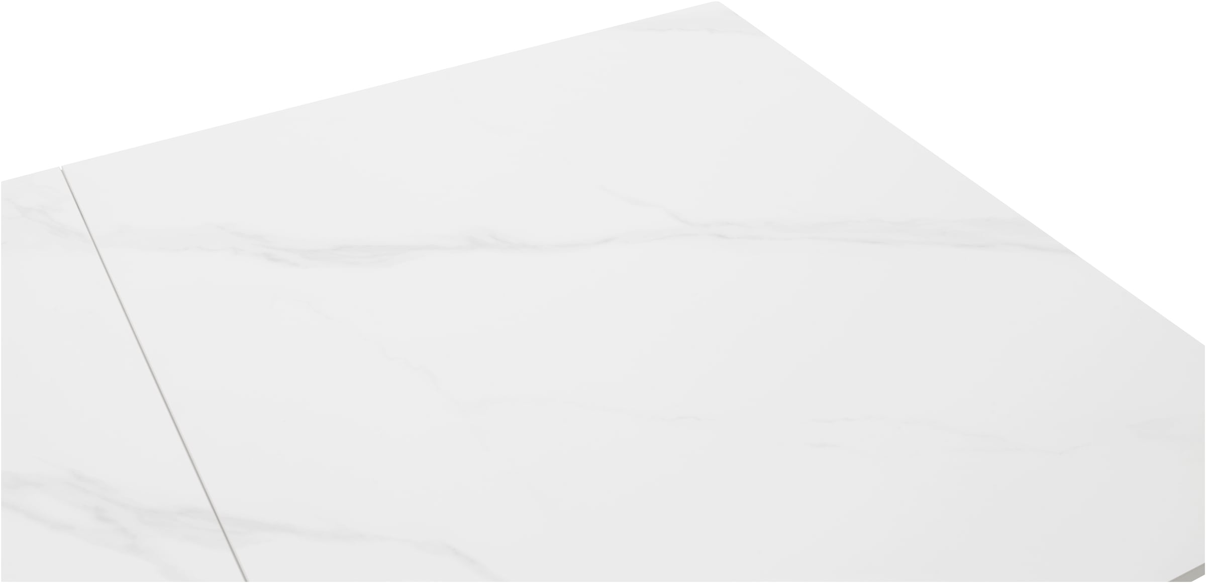 MCA furniture Esstisch »PARENZO Auzugtisch 140-180 cm weiss marmoriert - bis 8 Personen« 1 Stk. tlg. Keramik, Metall weiss, Synchronauszug, ausziehbar, 6-8 Personen