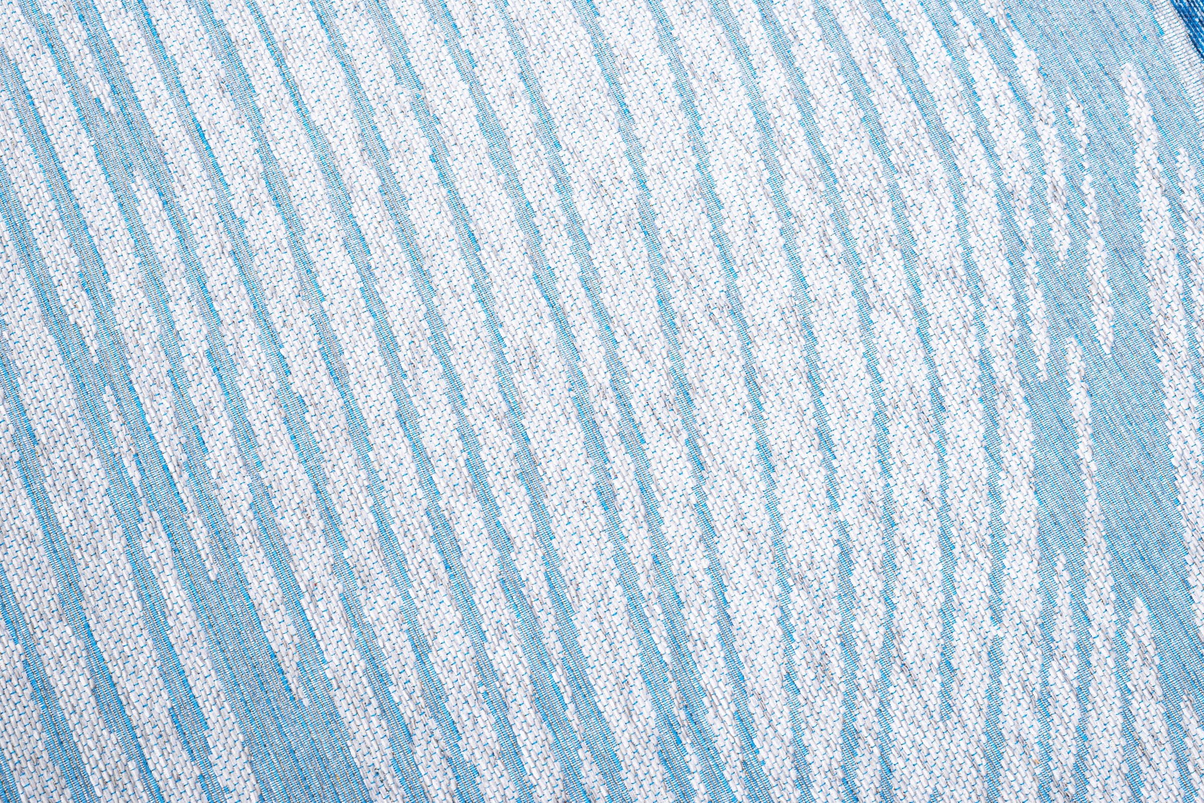 Sansibar Tapis »Keitum 007« Rectangulaire 3 mm Höhe tissu plat, design moderne à vagues & sabres croisés