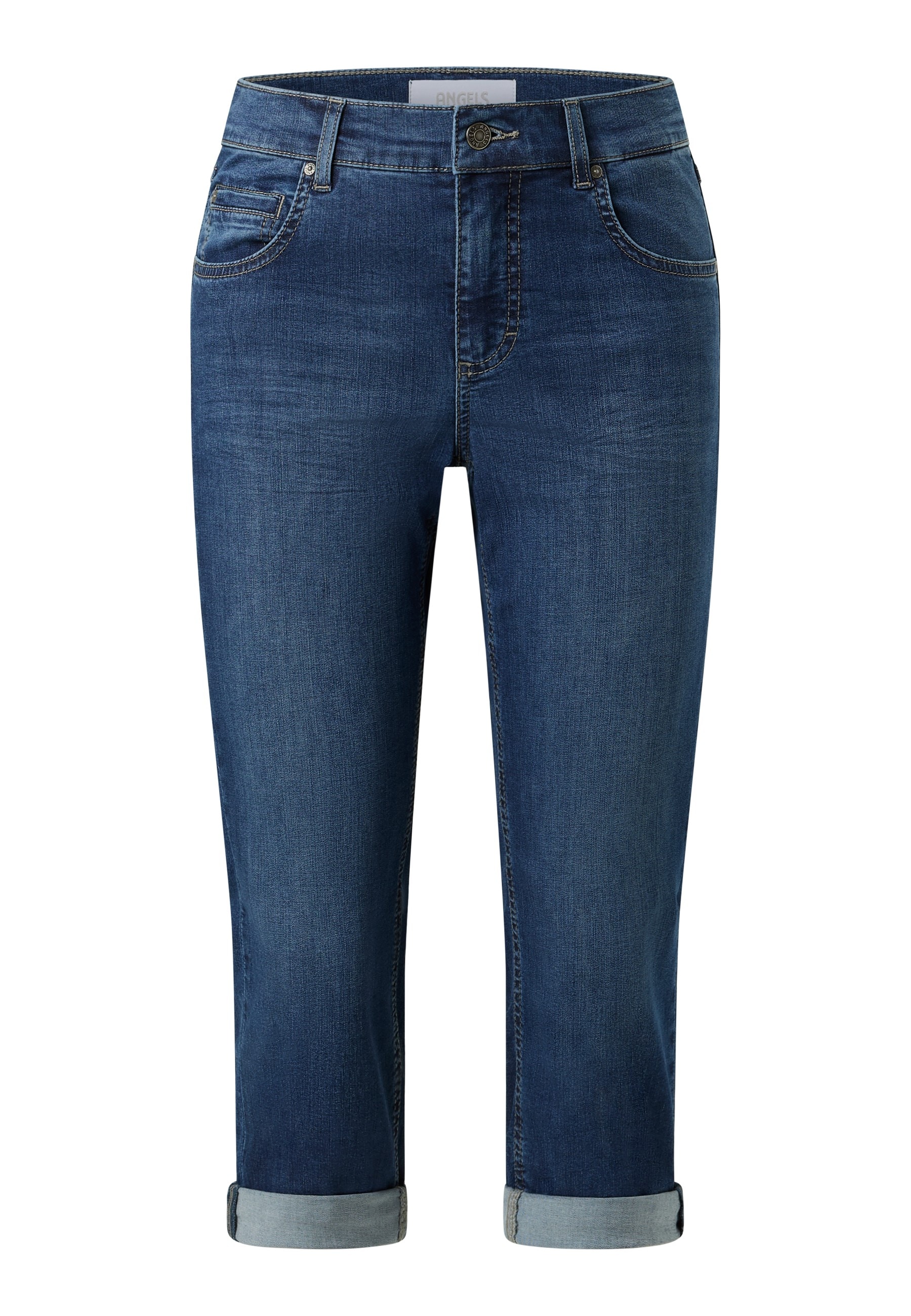 ANGELS Jeans capri »CICI TURN UP« avec stretch et revers