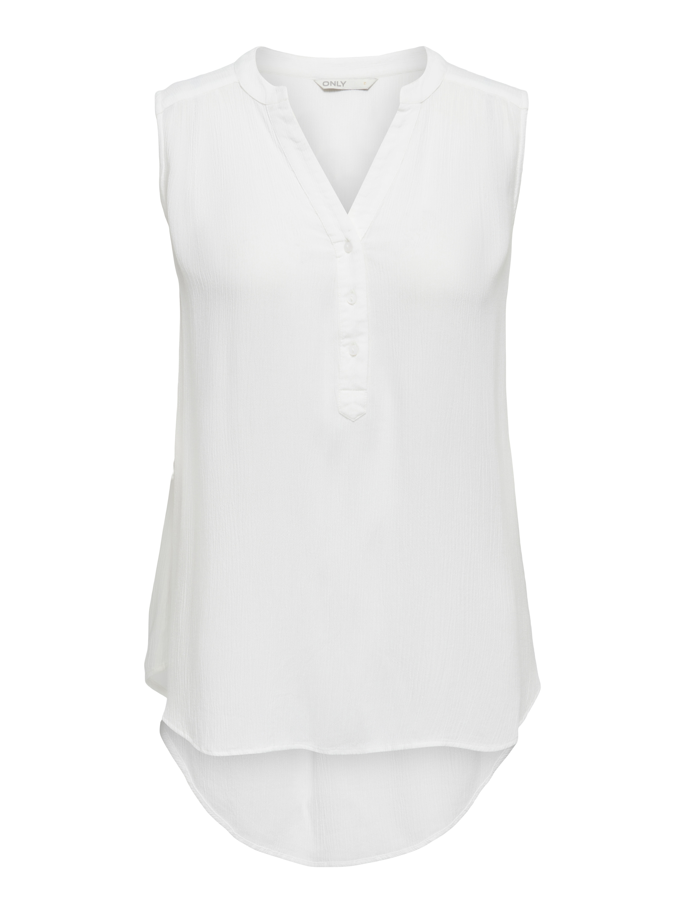 ONLY Top chemisier »ONLJETTE – Blusentop mit V-Ausschnitt und Knopfleiste« coupe régulière, tendance, tissé, viscose, col en V