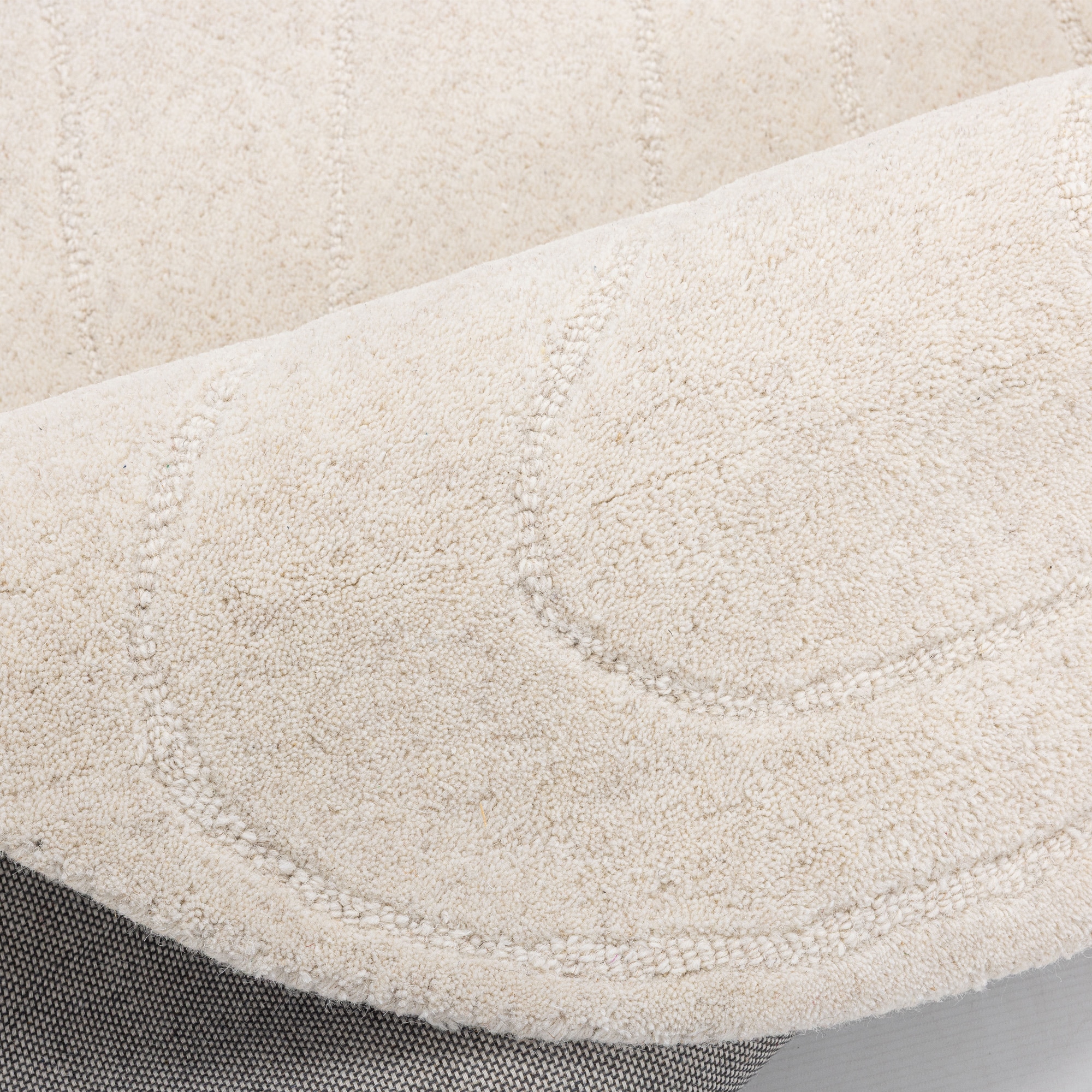 LeGer Home by Lena Gercke Tapis en laine »Zarrah, mit Wellendesign, besondere Form, organisch« ovale 14 mm Höhe Laine pure, moderne, scandinave, chambre à coucher, salon, salle à manger