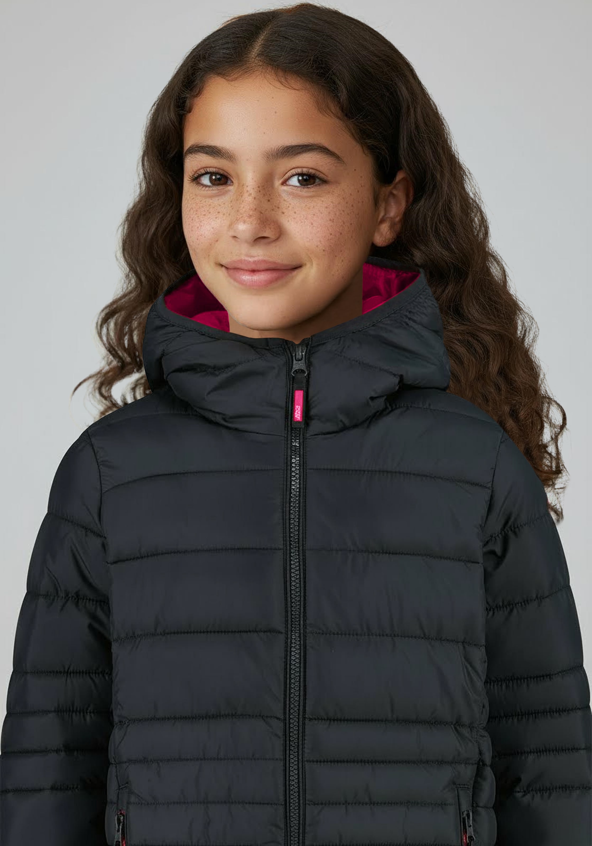 CMP Steppjacke »KID G JACKET FIX HOOD« mit Kapuze mit durchgehendem Reissverschluss, winddicht, wasserabweisend