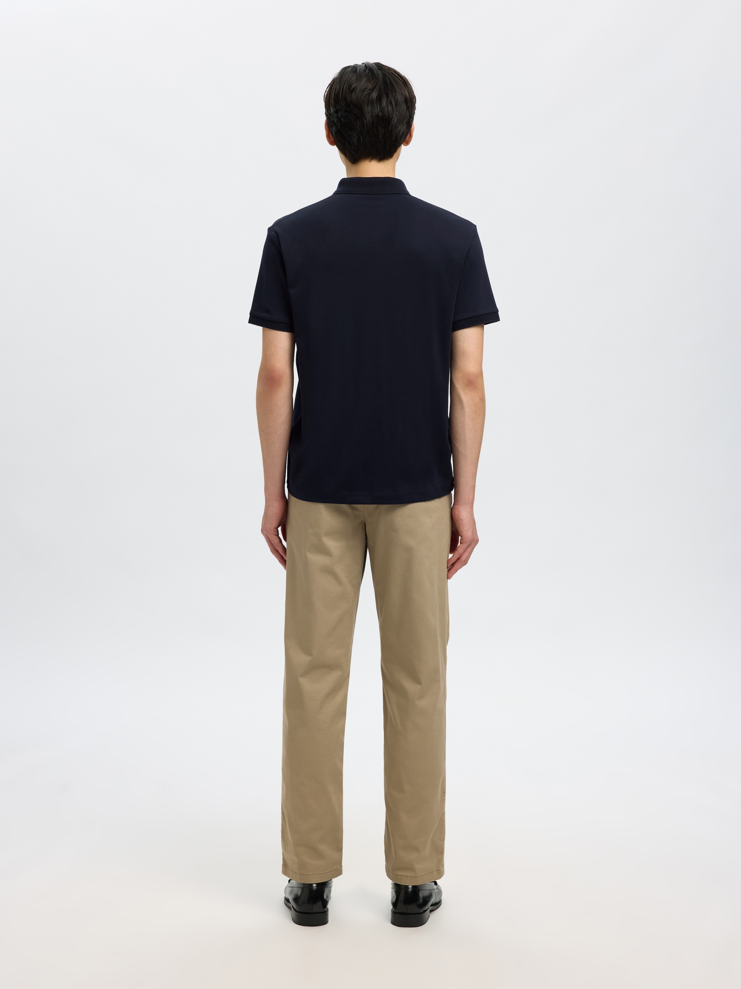SELECTED Poloshirt »SLHFAVE ZIP SS POLO NOOS« Baumwollmischung, regular fit