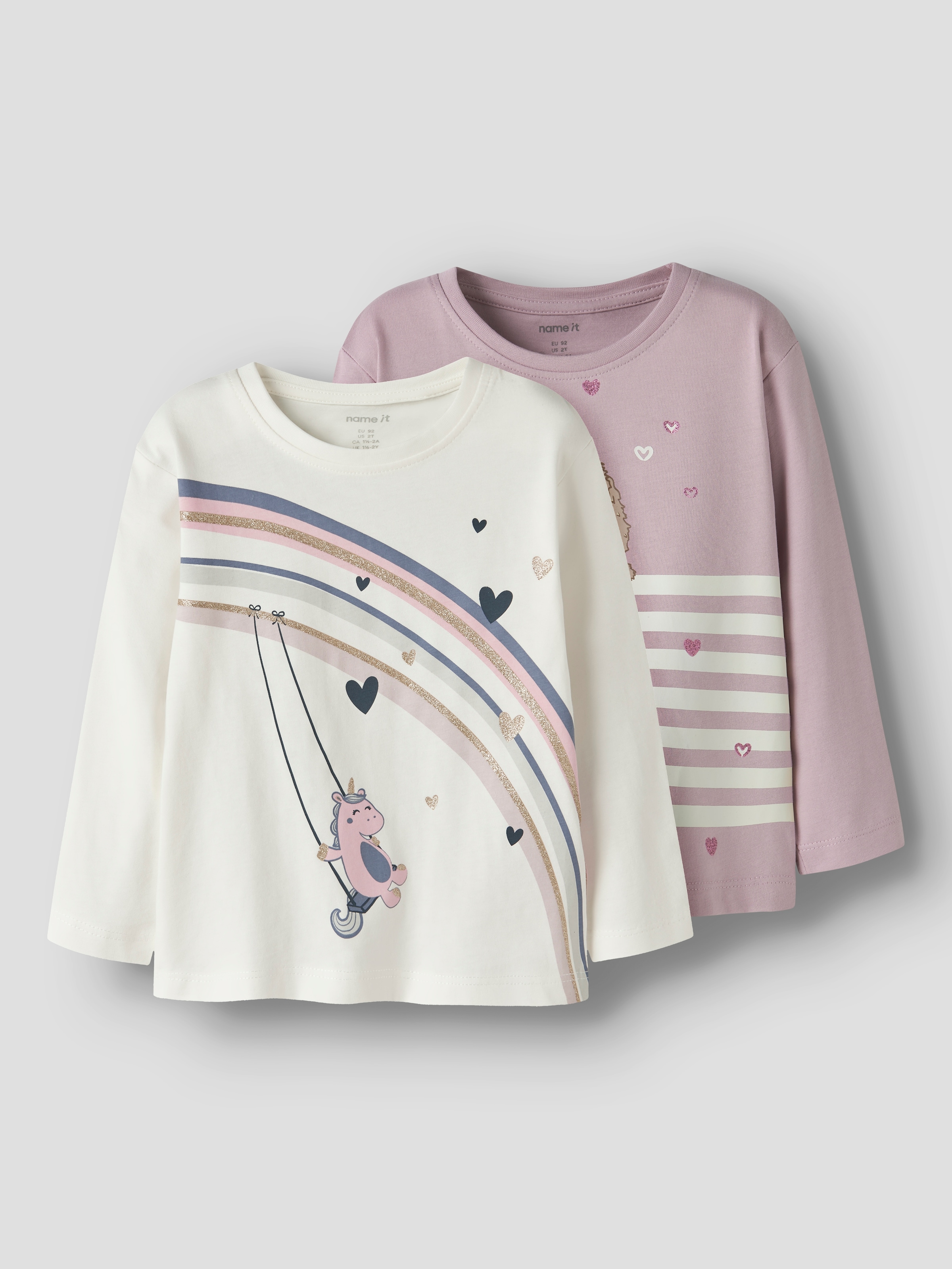 Name It T-shirt à manches longues »NMFVALIANE 2P LS NREG TOP« Packung, 2 pièces