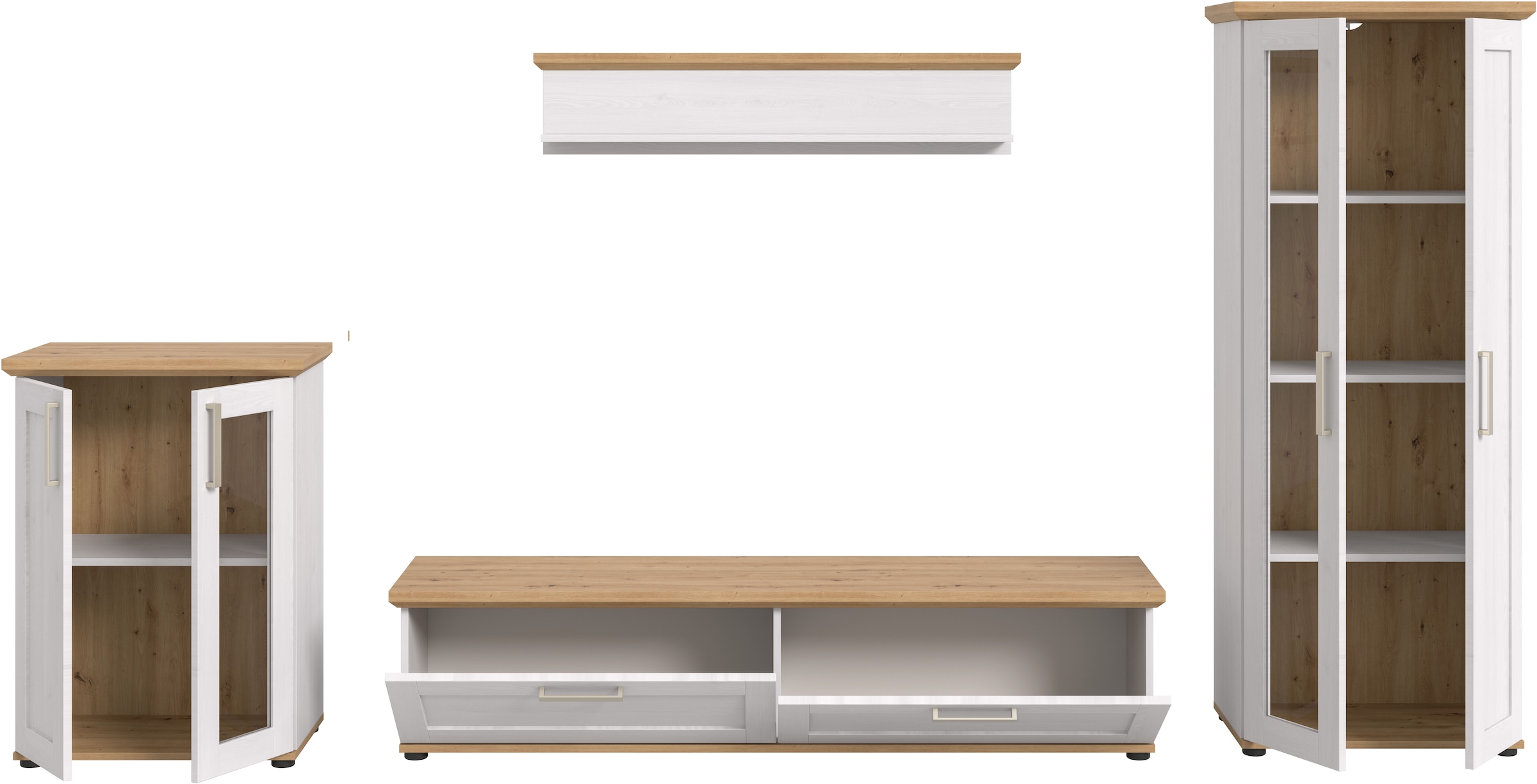 Home affaire Wohnwand »Cosenza« Set, 4 Stk. tlg.