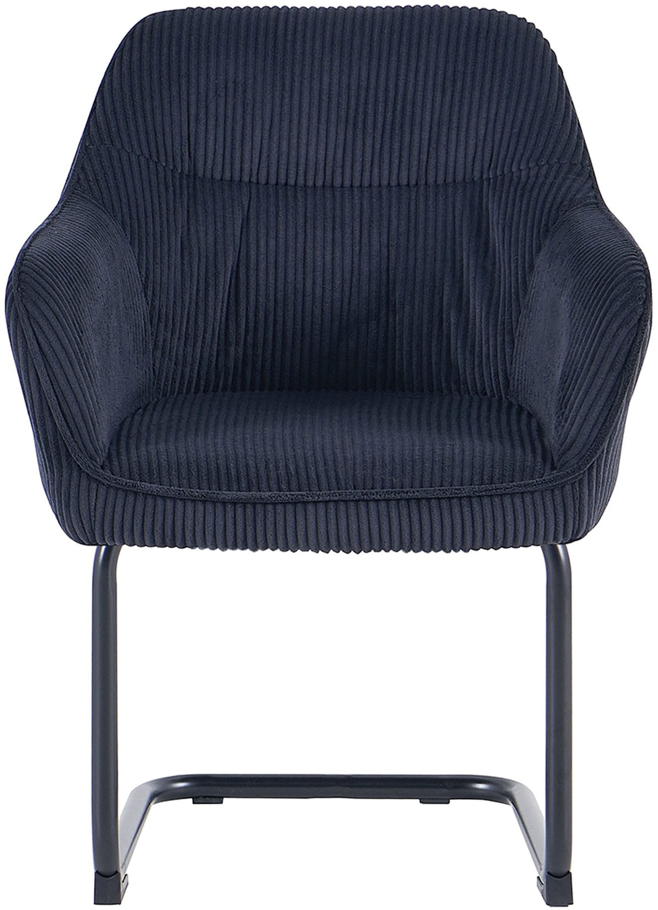 byLIVING Chaise cantilever »ELBA« (Ensemble) 2 cuisGrob-Cord, 110 kg, 180° drehbar Rückholfunktion, Schwingstuhlgestell