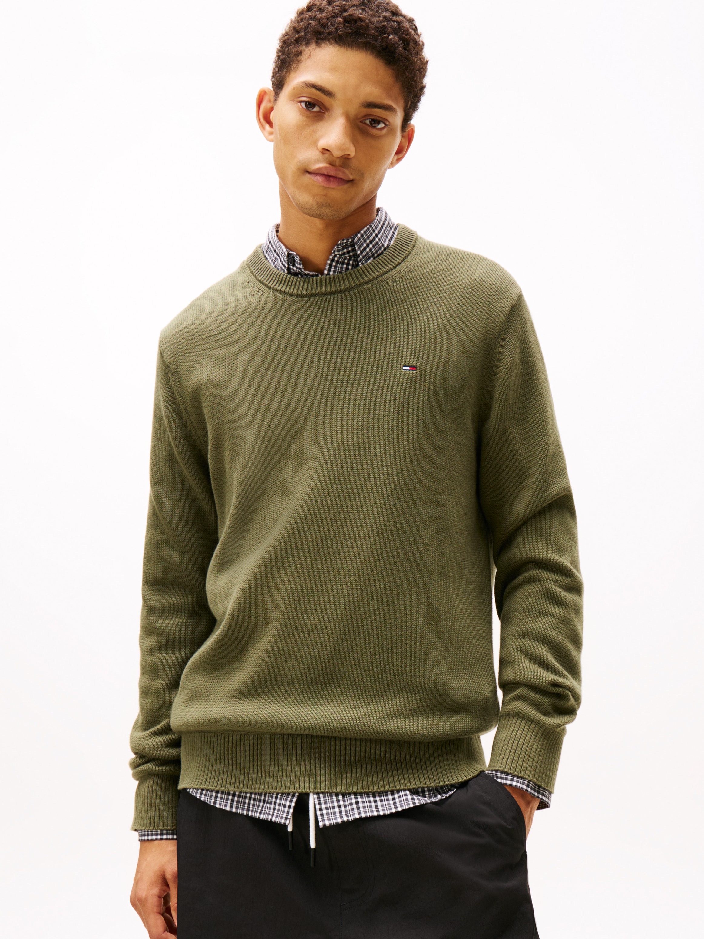 Tommy Jeans Pull à col rond Slim fit mit Rundhalsausschnitt