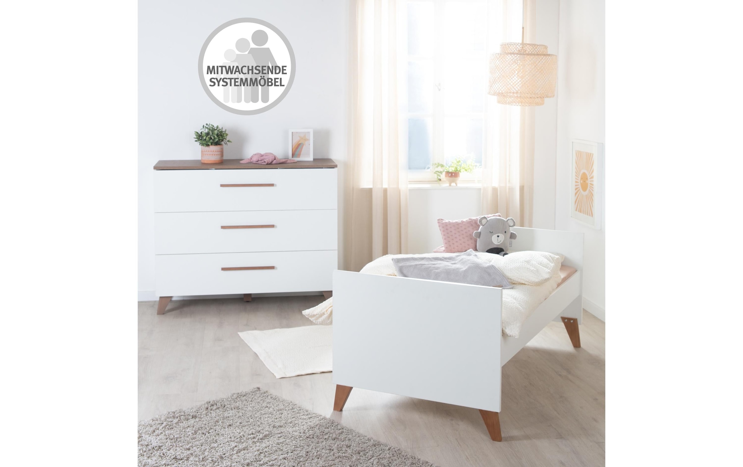 roba® Lit d'enfant »roba Kombi-Kinderbett 70 x 140 cm«