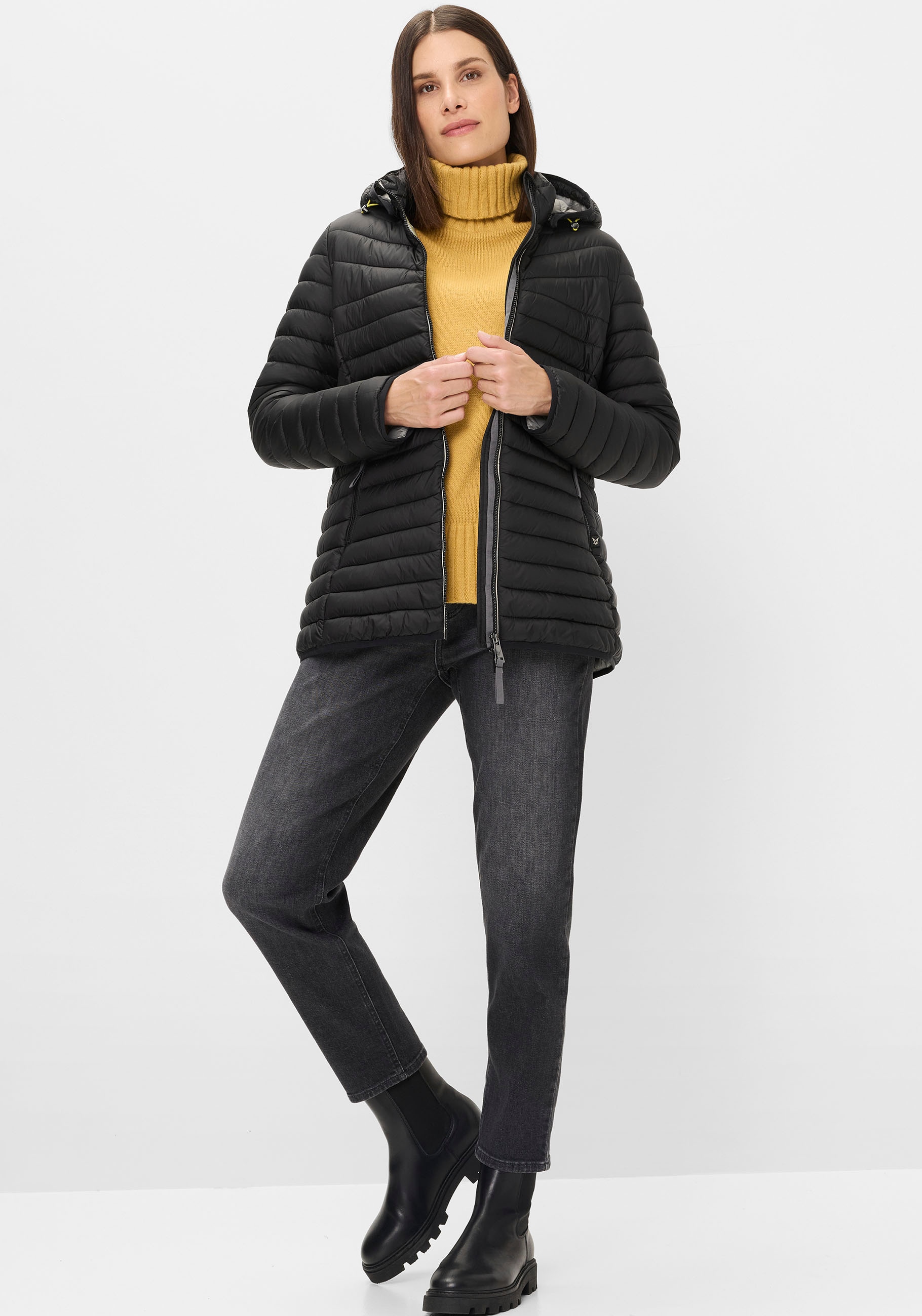 Fuchs Schmitt Veste matelassée »Steppjacke« mit Kapuze mit abnehmbarer Kapuze