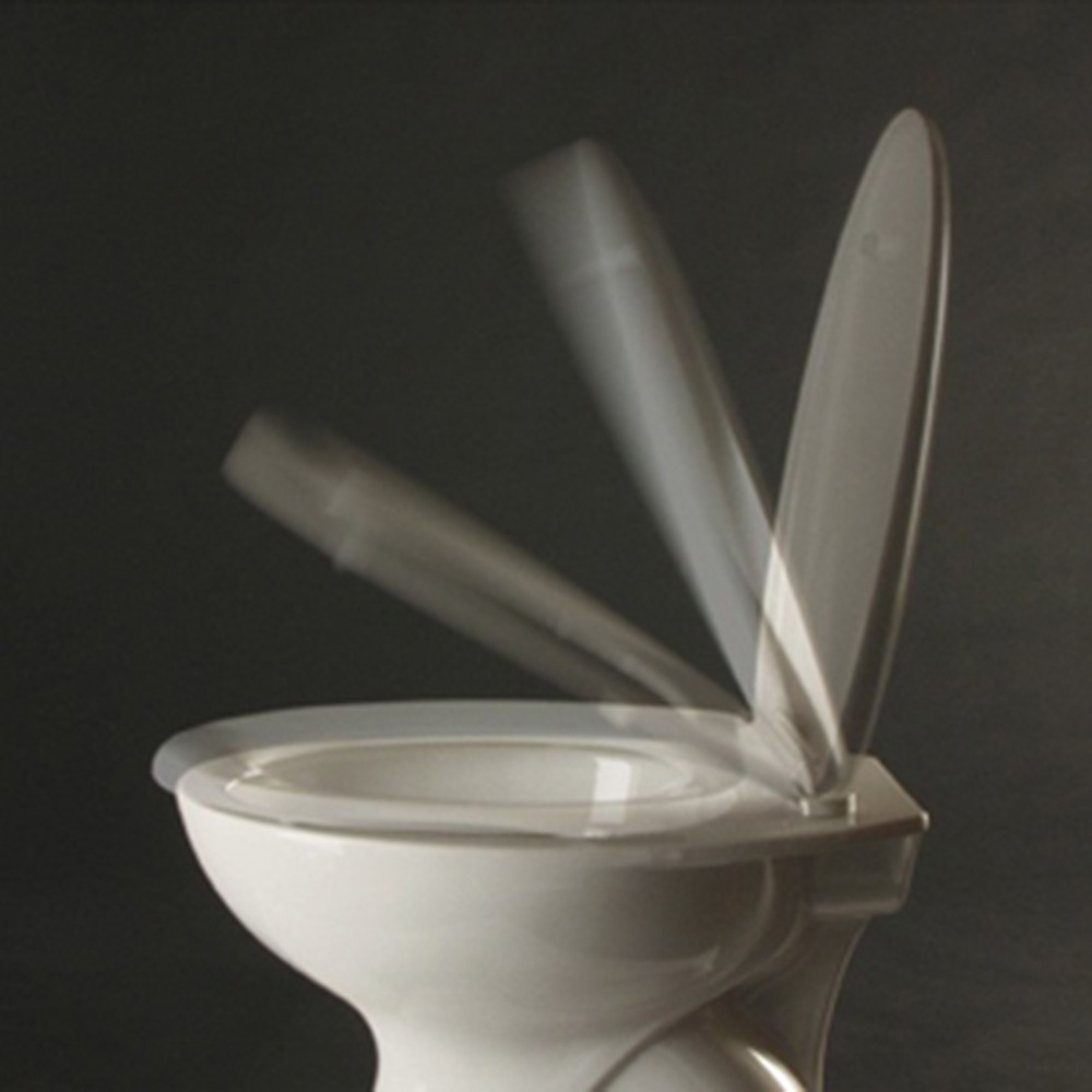 welltime Siège de WC »Classic Decor« Kratzfester Duroplast Klo-Sitz mit Absenkautomatik & Schnellverschluss