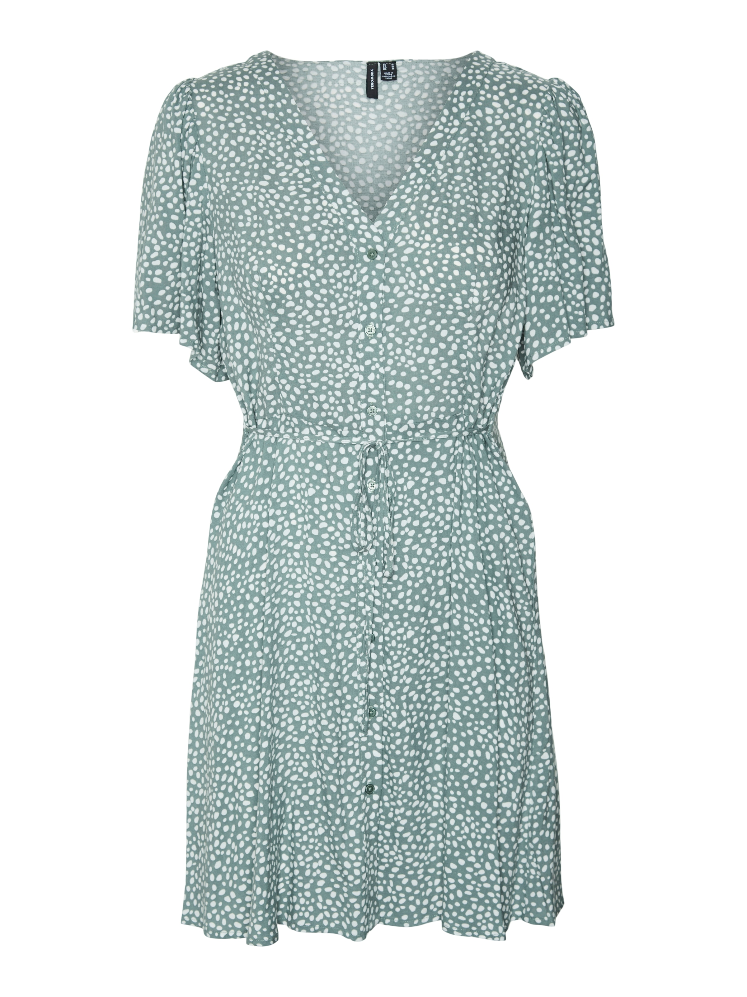 Vero Moda Curve Mini-robe »VMCALBA SS SHORT DRESS WVN NOOS CUR« Viscose, coupe régulière