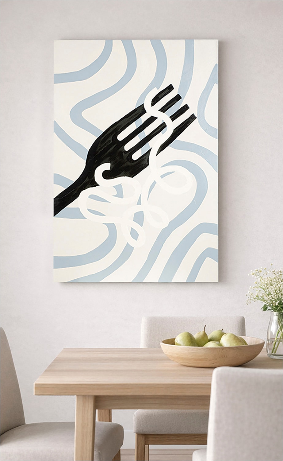 GILDE Tableau sur toile »Bild rechteckig Pasta Club  creme« Abstrait 1 cuis tlg. image de cuisine motif pâtes style bistrot décoration murale cuisine ambiance italienne