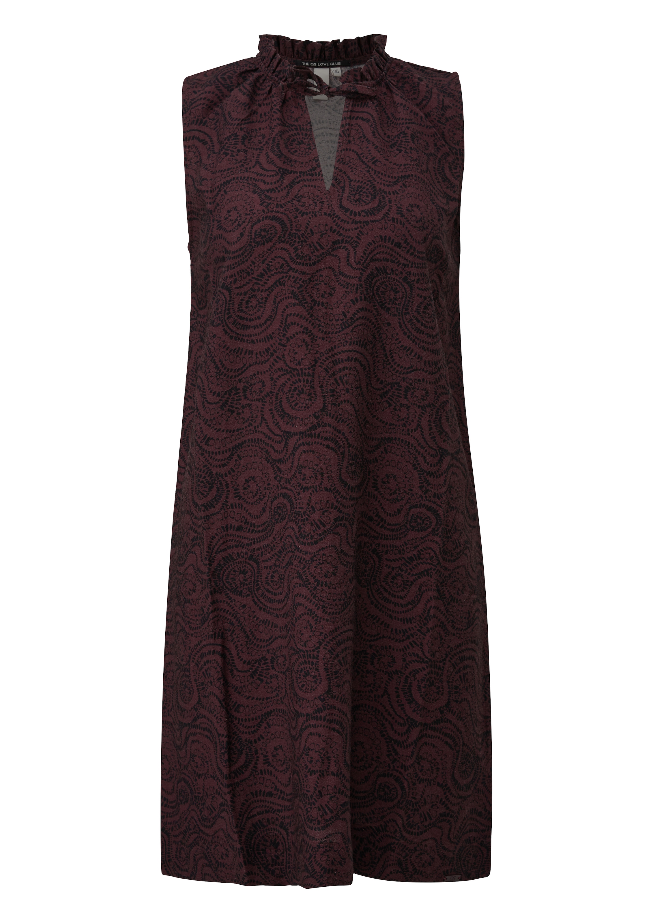 QS Robe imprimée Sans poches Robe d'été avec motif graphique
