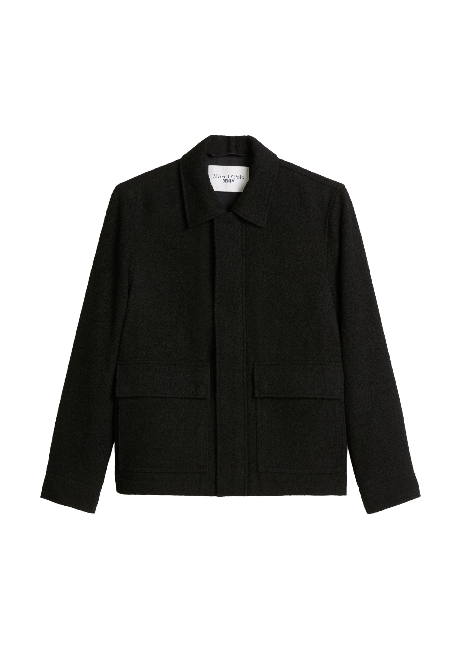 Marc O'Polo DENIM Veste en laine coupe régulière en bouclé doux avec contenu recyclé
