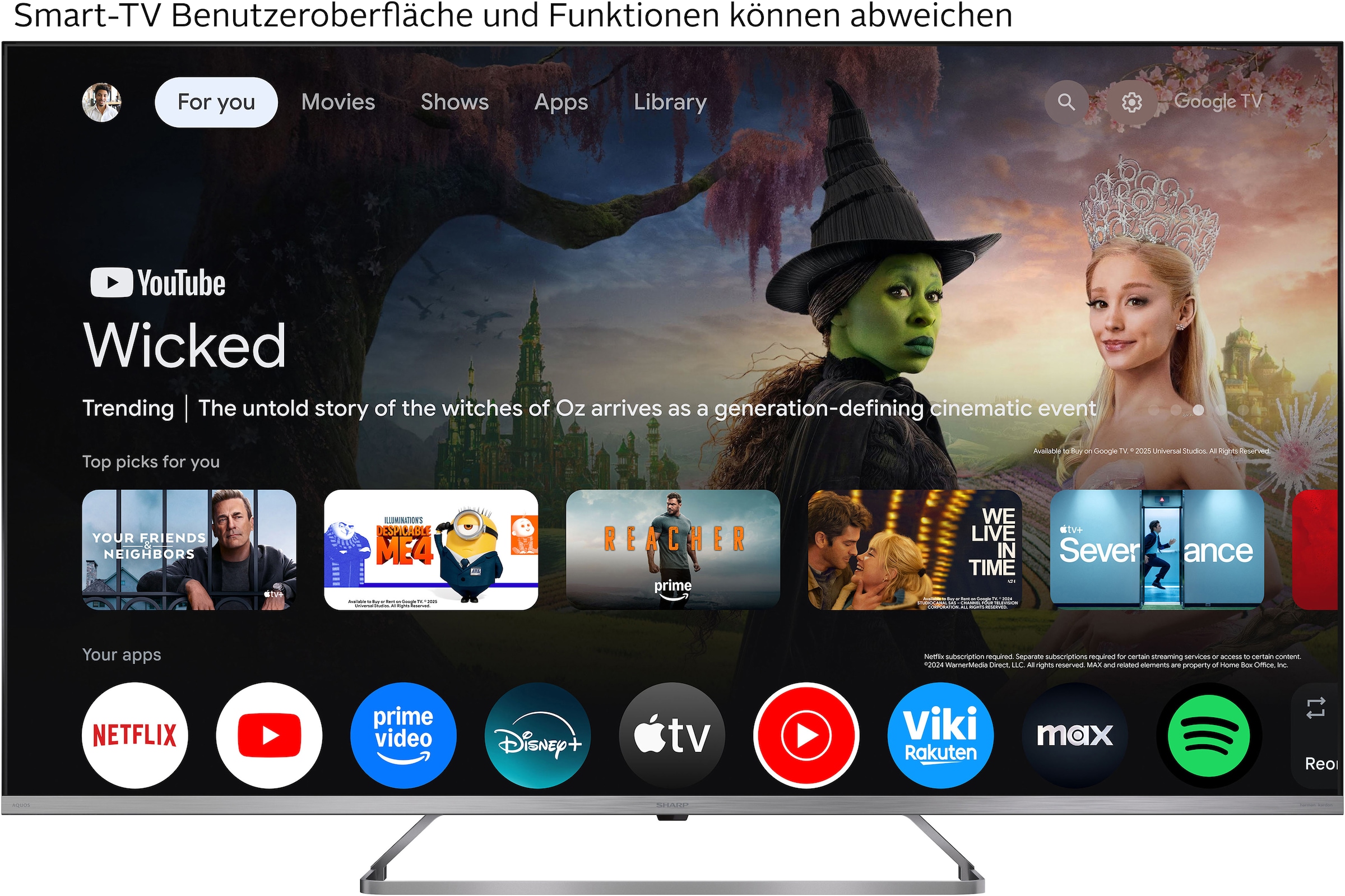 Sharp Mini téléviseur LED QLED »4T-C55JPx« 139 cm/55 ″