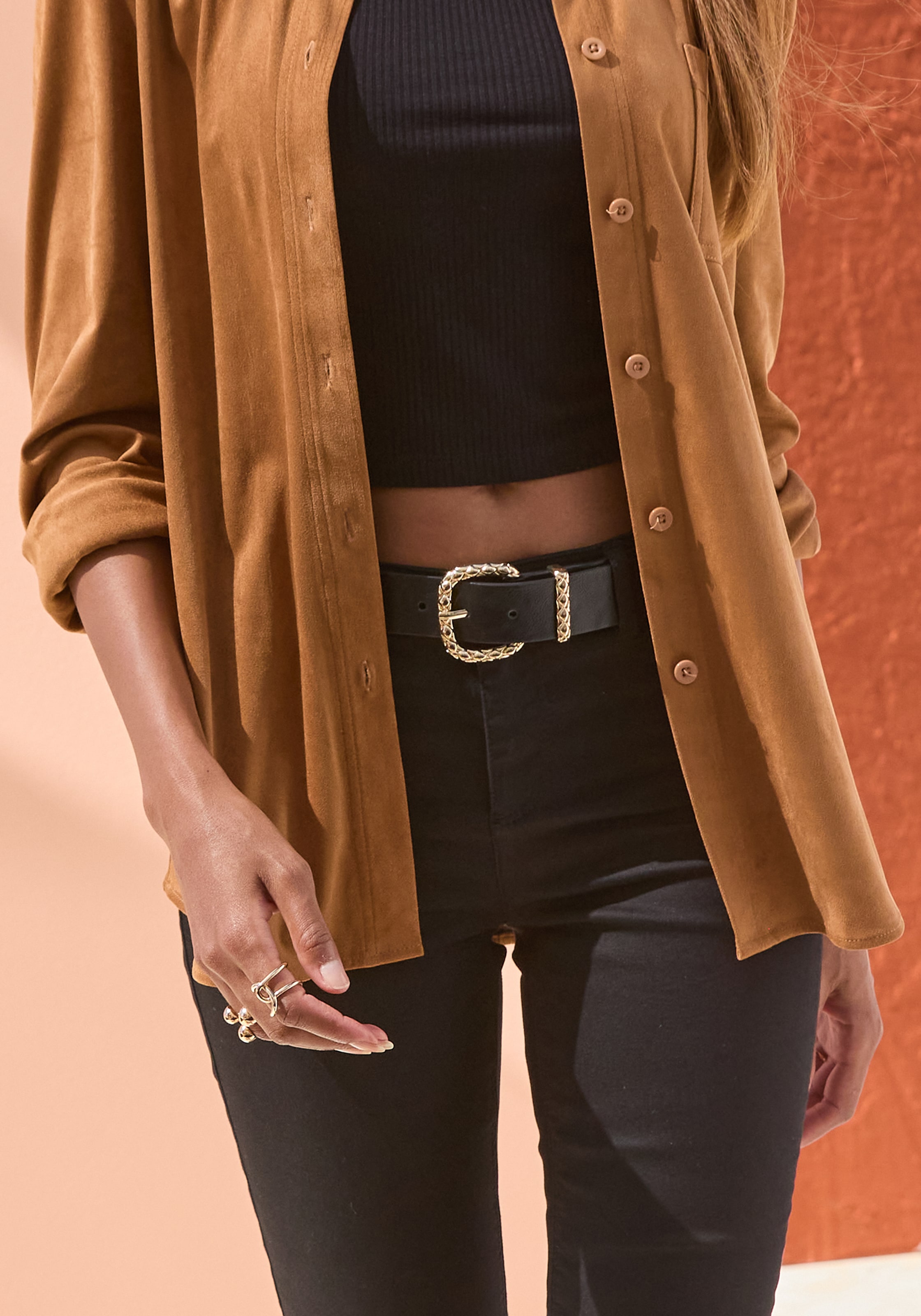 LASCANA Ceinture de hanche »Hosengürtel, Jeansgürtel, Gürtel« NEU für Jeans und Hosen mit dekorativer Schnalle