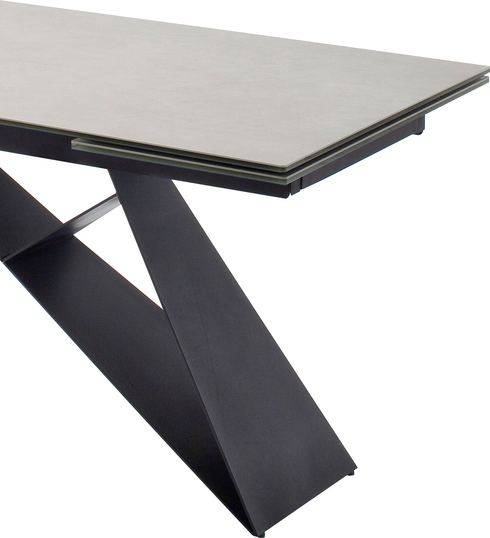 MCA furniture Esstisch »Kobe« Esstisch Glas-Keramik mit Stirnauszug