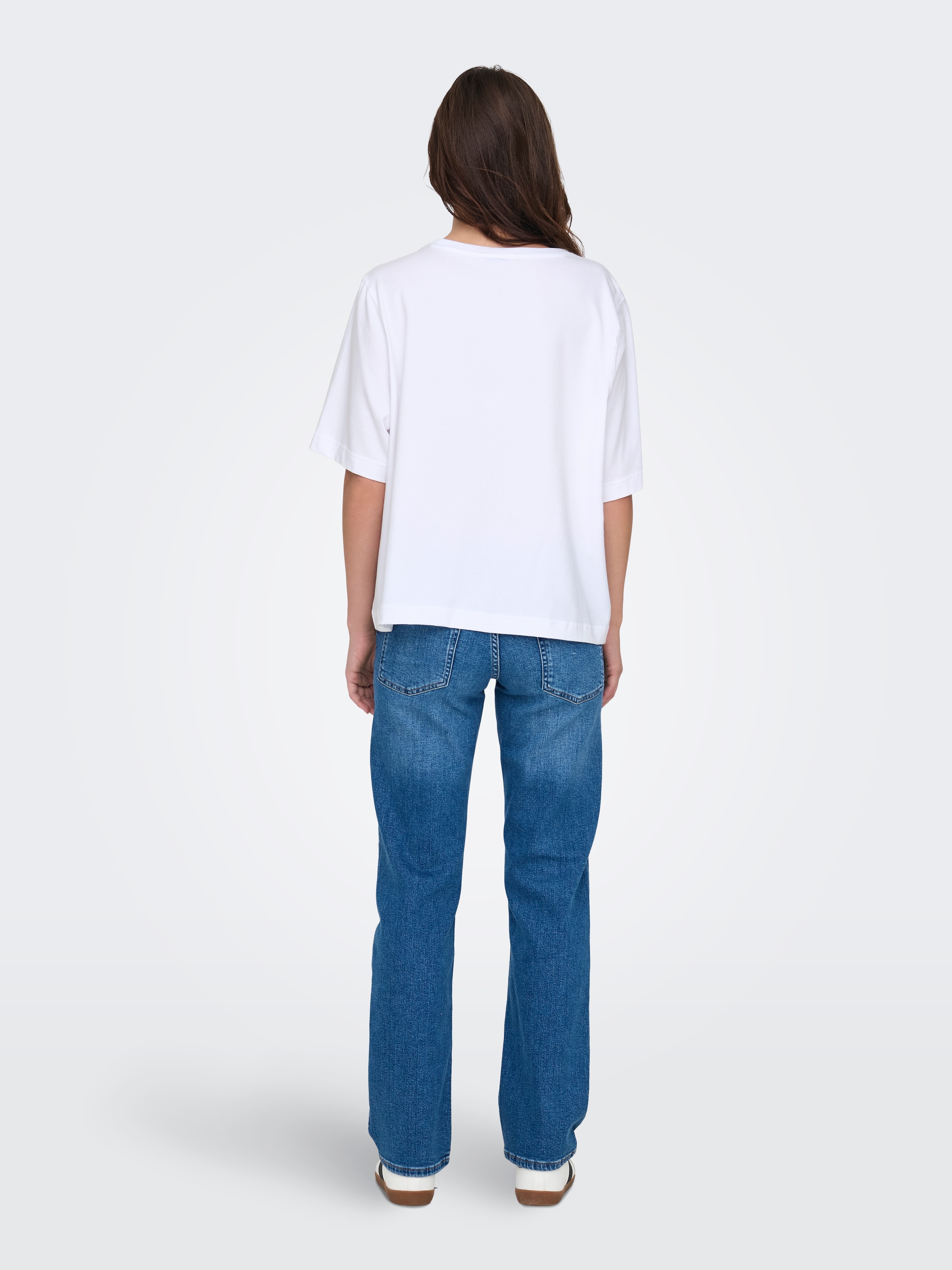 ONLY T-shirt à manches courtes »ONLLINA S/S BOXY TEE JRS« mélange de coton, coupe ample