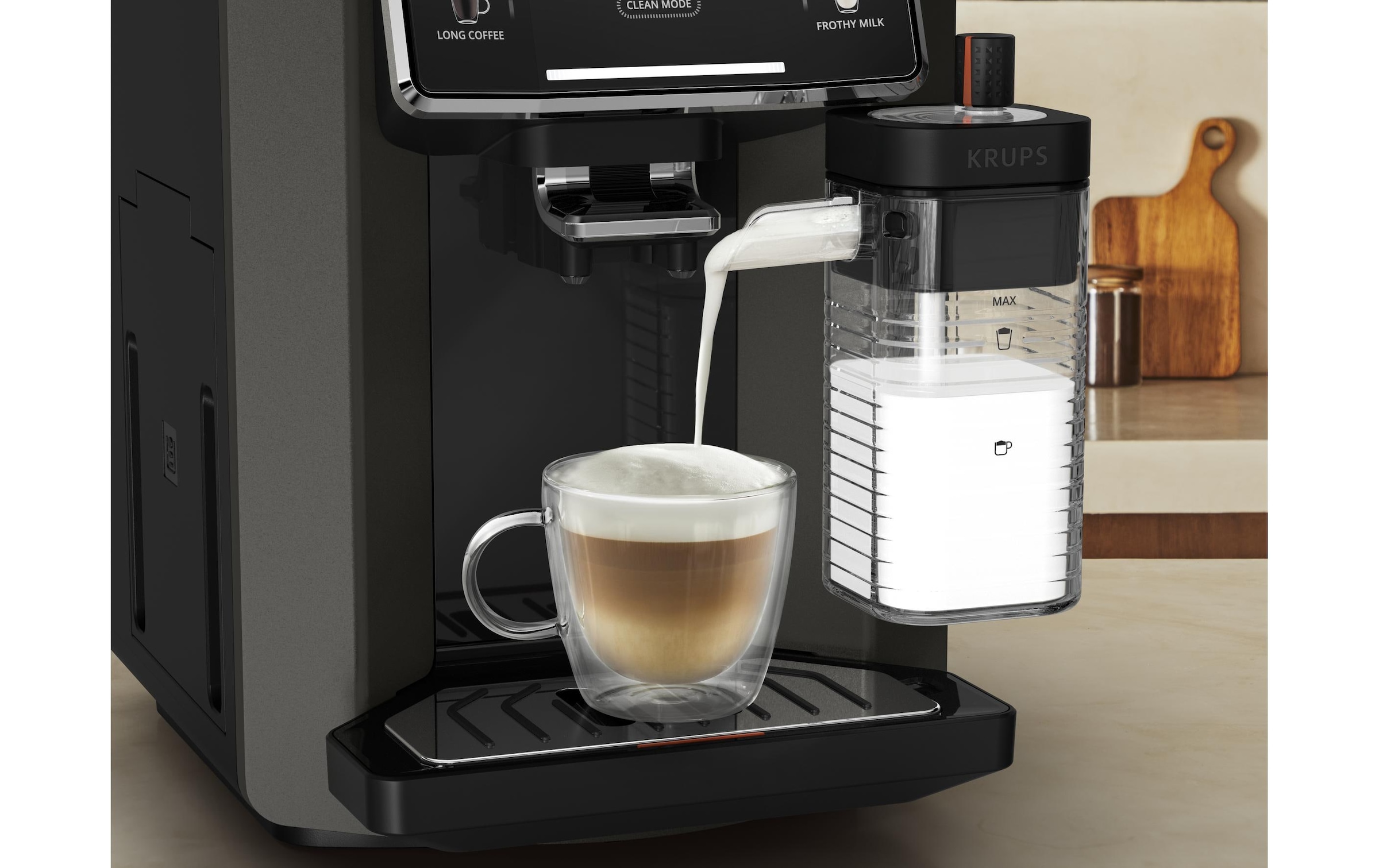 Krups Machine à café automatique »EA9129 Sensation Milk« 6 Kaffee- und Milchspezialitäten, aut. Reinigung, Metall-Brühgruppe