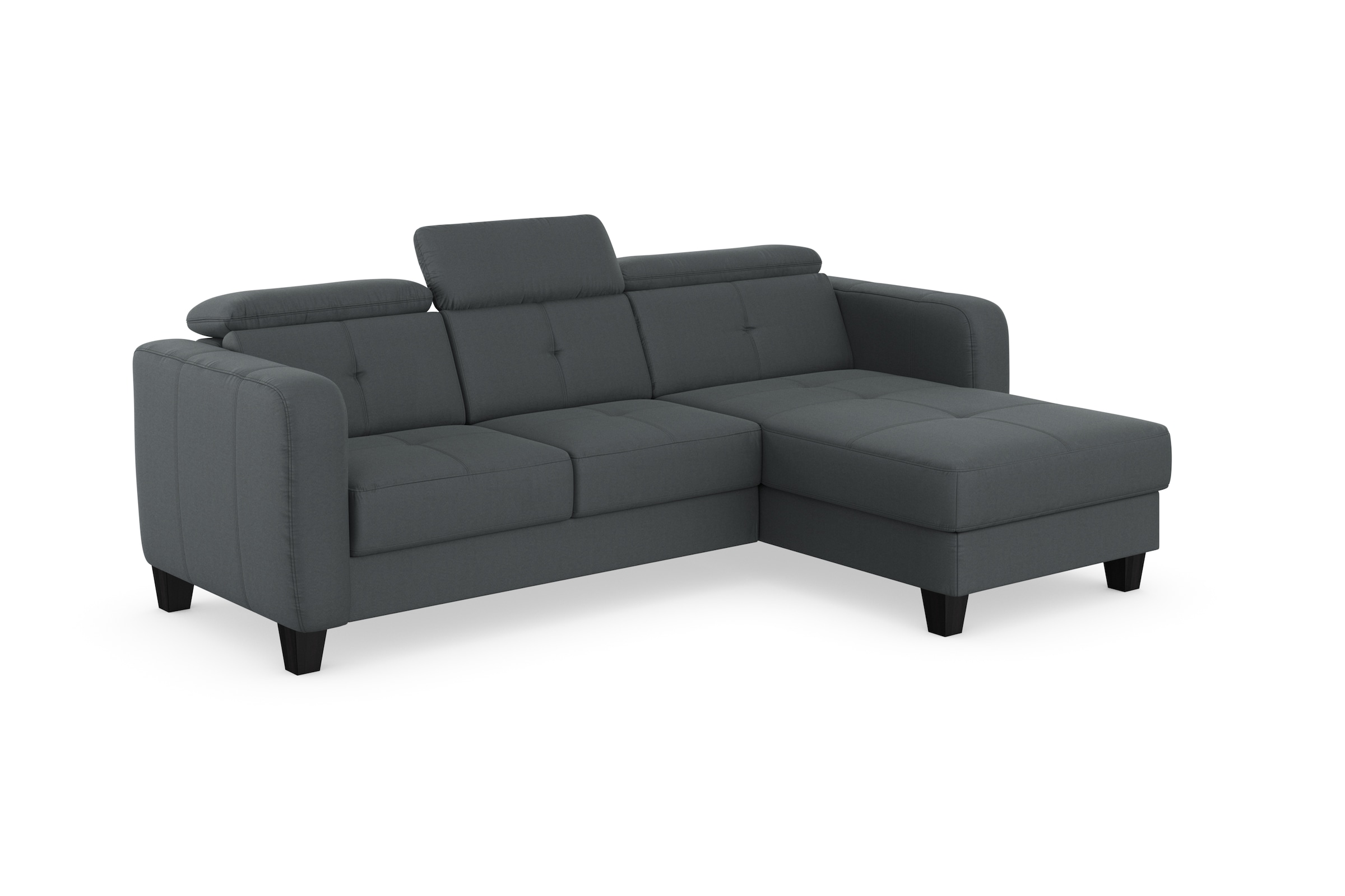 sit&more Ecksofa »Belluci L-Form« inklusive Federkern, wahlweise mit Bettfunktion und Bettkasten