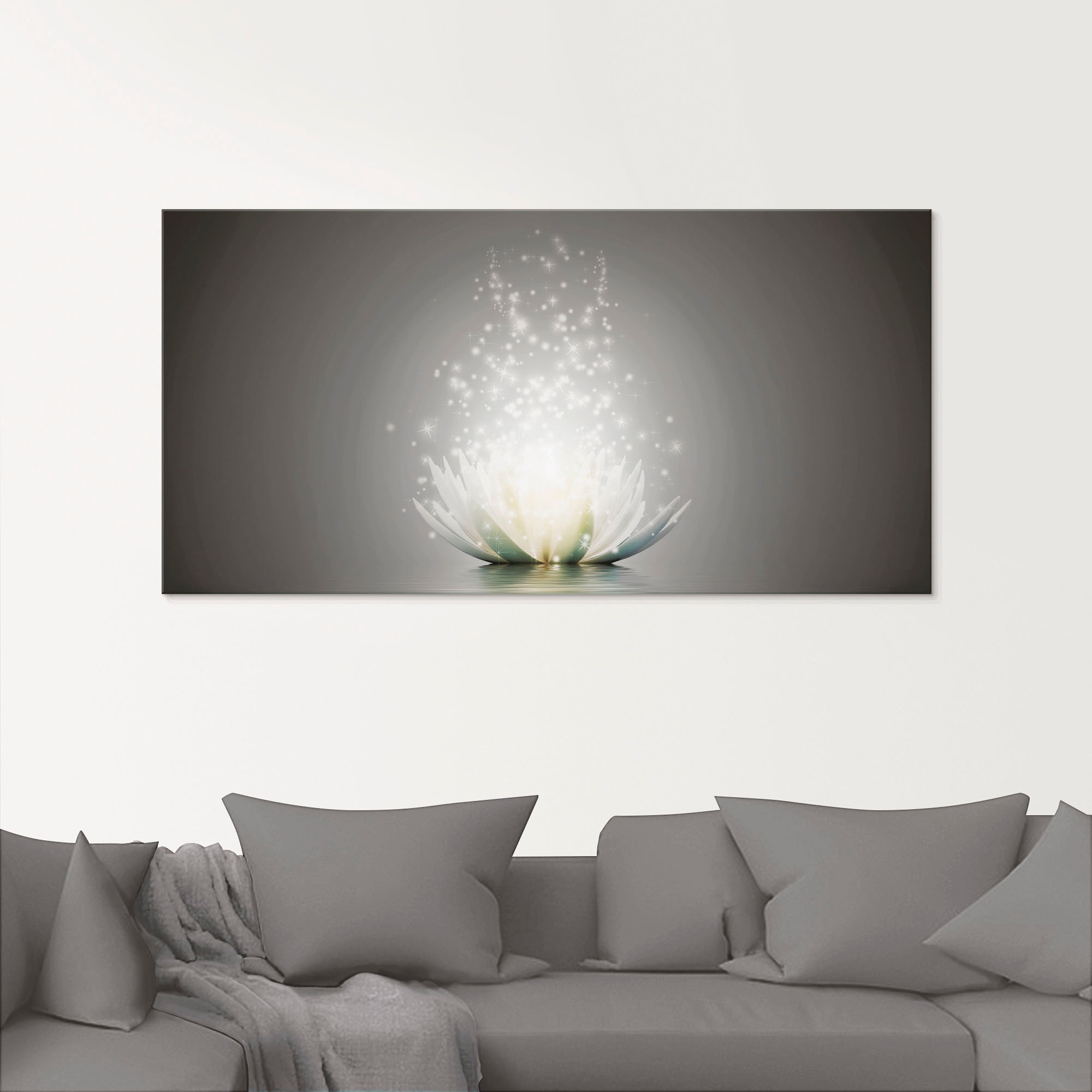 Artland Tableau en verre »Magie der Lotus-Blume« 1 cuis tlg.