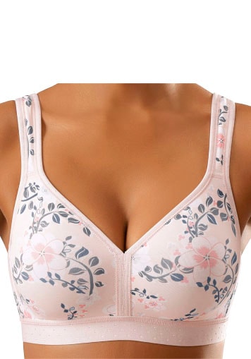 petite fleur Soft-BH Packung, 2 Stück,  ohne Bügel, Baumwoll-Qualität – auch ideal für grosse Grössen