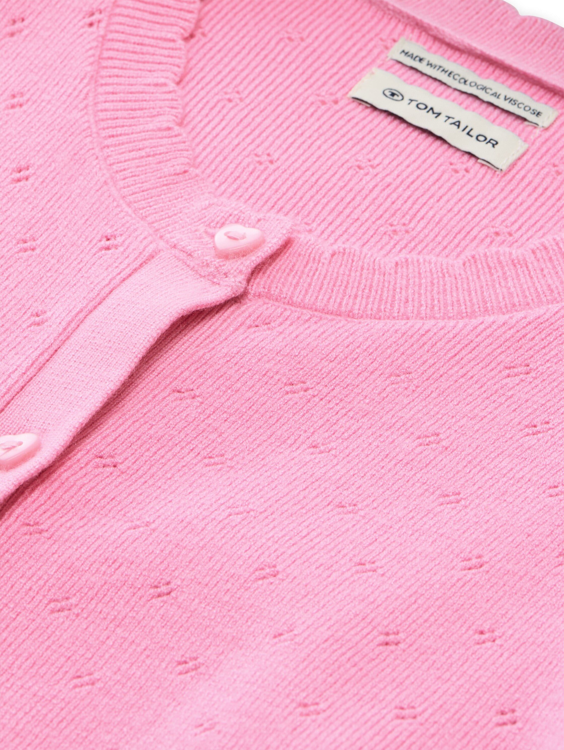 TOM TAILOR Veste en tricot ajouré mit Muster