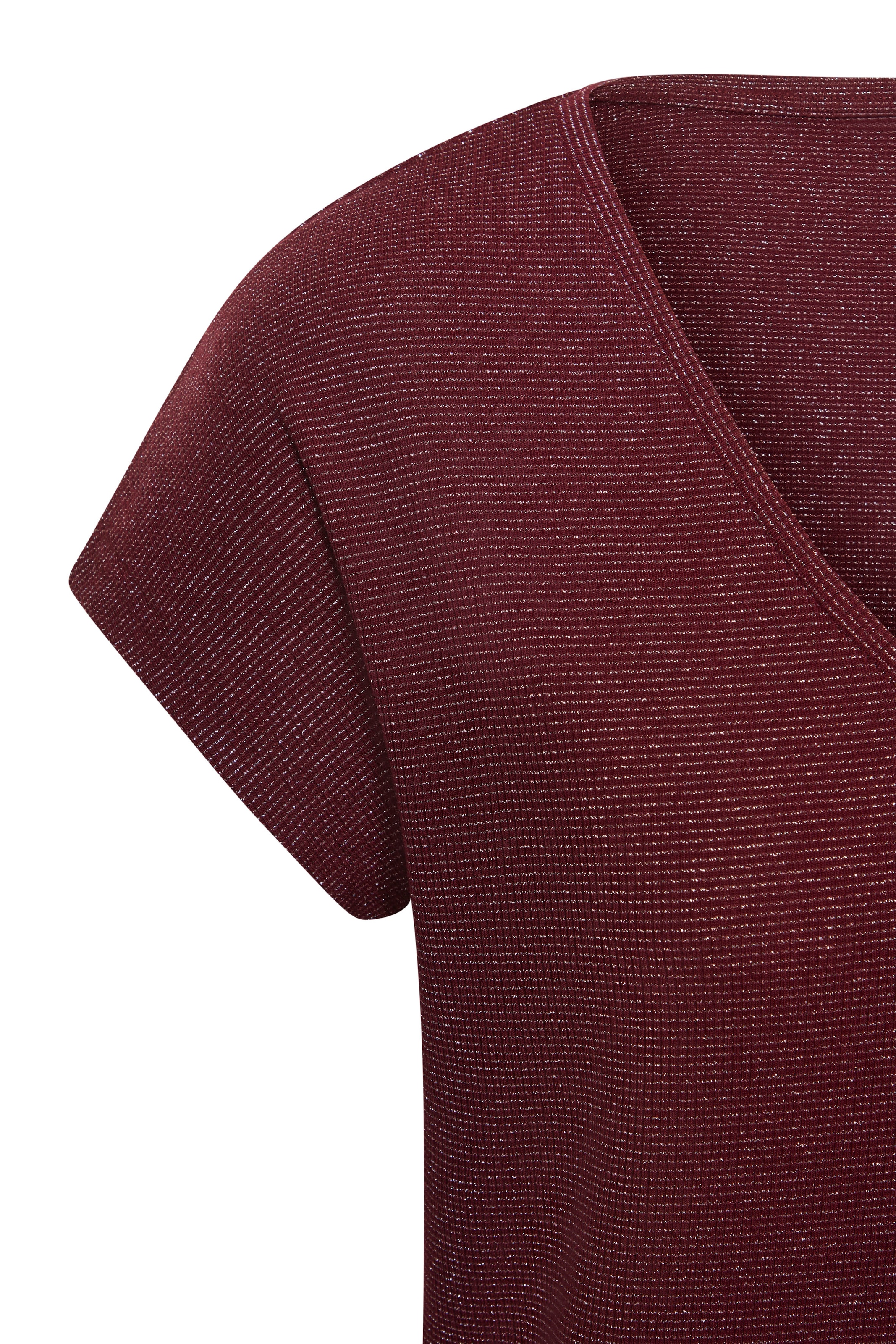 LASCANA T-shirt à manches courtes »mit silberfarbenem Glitzereffekt« aus luftiger Qualität mit Viskose