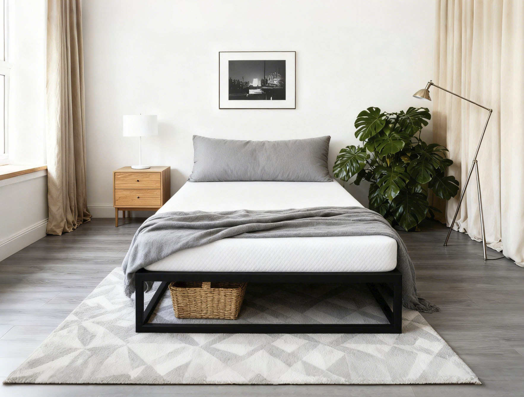 GOODproduct Metallbett »Stockholm in 3 Breiten Bestseller Otto´s Choice« mit 26 Lattenrosten für den perfekten Schutz deiner Matratze,  Moderner Bettrahmen Bett Schlafzimmer Bettgestell Massiv