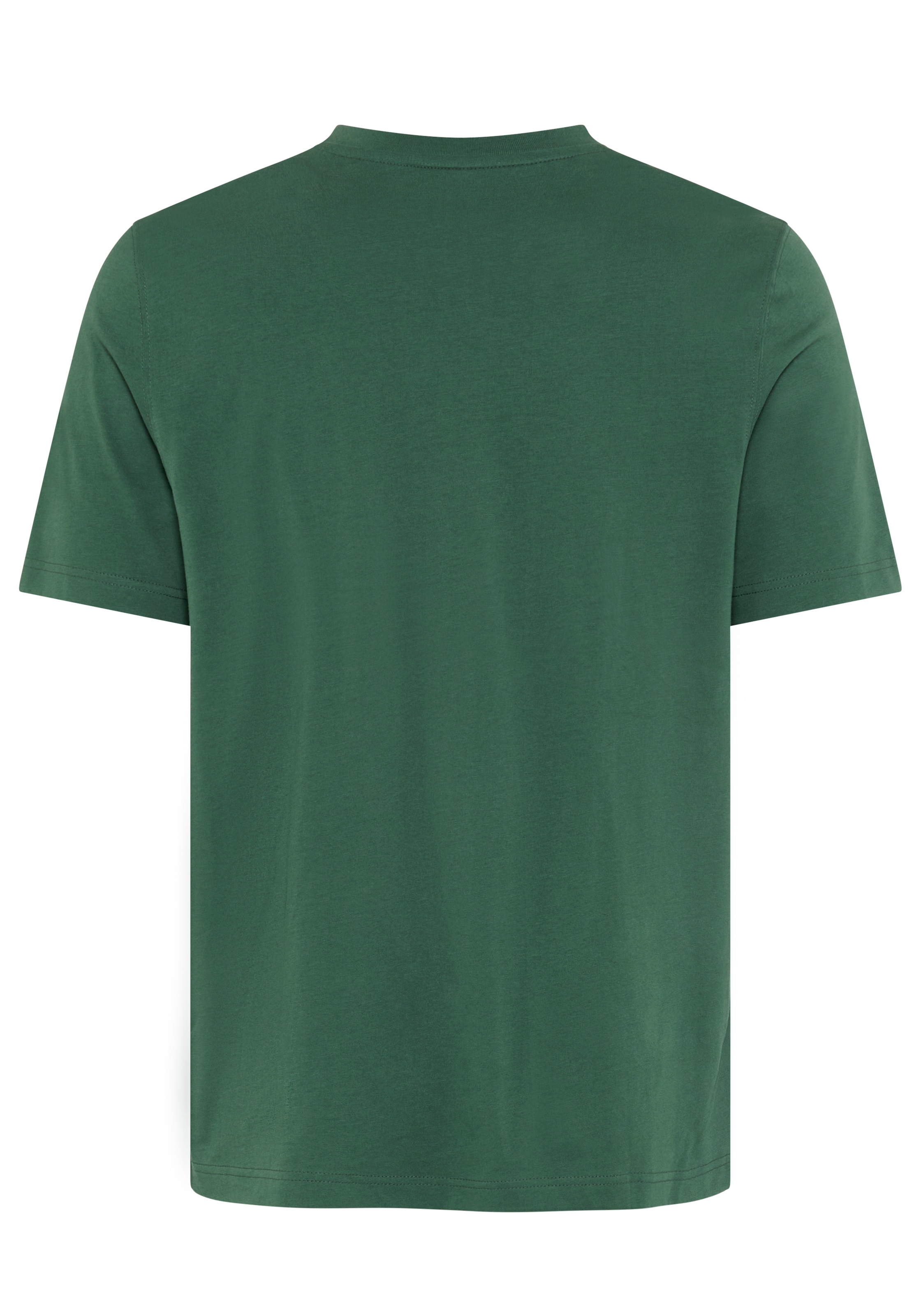Man's World Shirt à col rond coupe normale, manches courtes, aspect imprimé avec application print