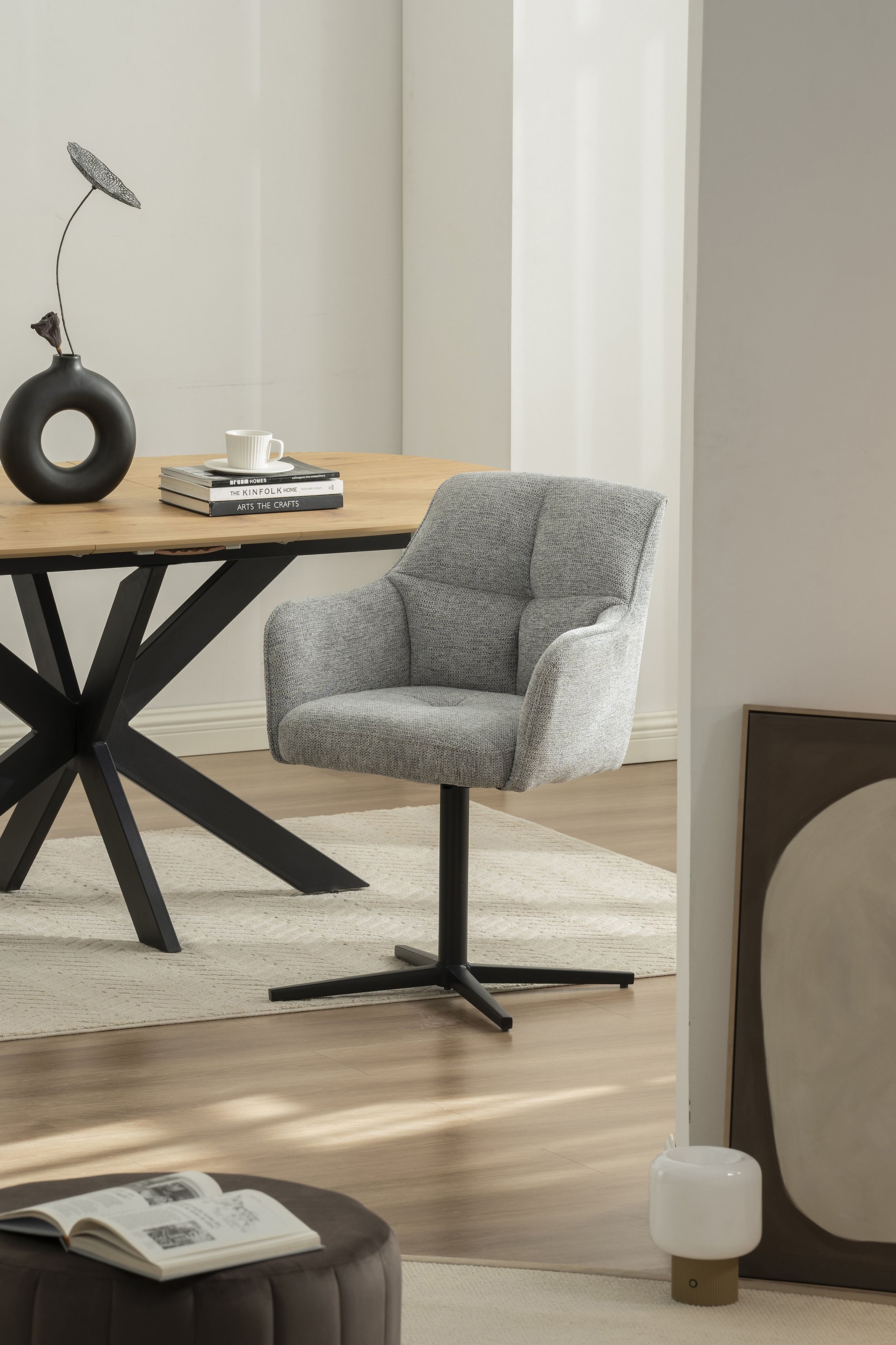 byLIVING Chaise de salle à manger »MEXICO« (Ensemble) 2 cuispivotant à 360°, ressorts ensachés, double rembourrage au dos