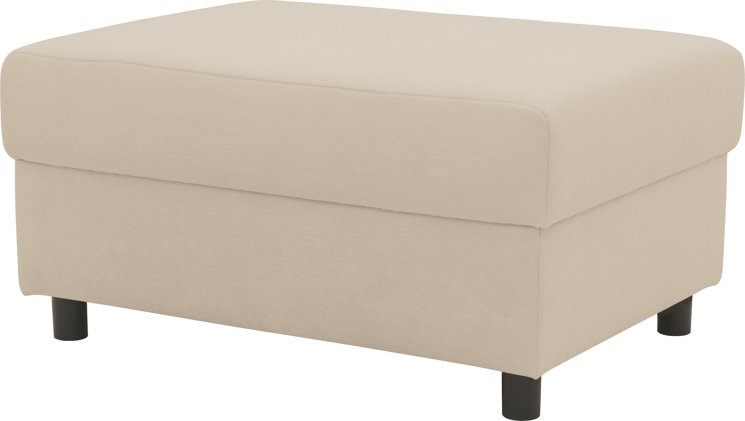DOMO collection Polsterhocker »Turah 2 in Cord oder Luxus-Microfaser« moderner Polsterhocker, passend zum Ecksofa, B/T/H: 83/60/44 cm