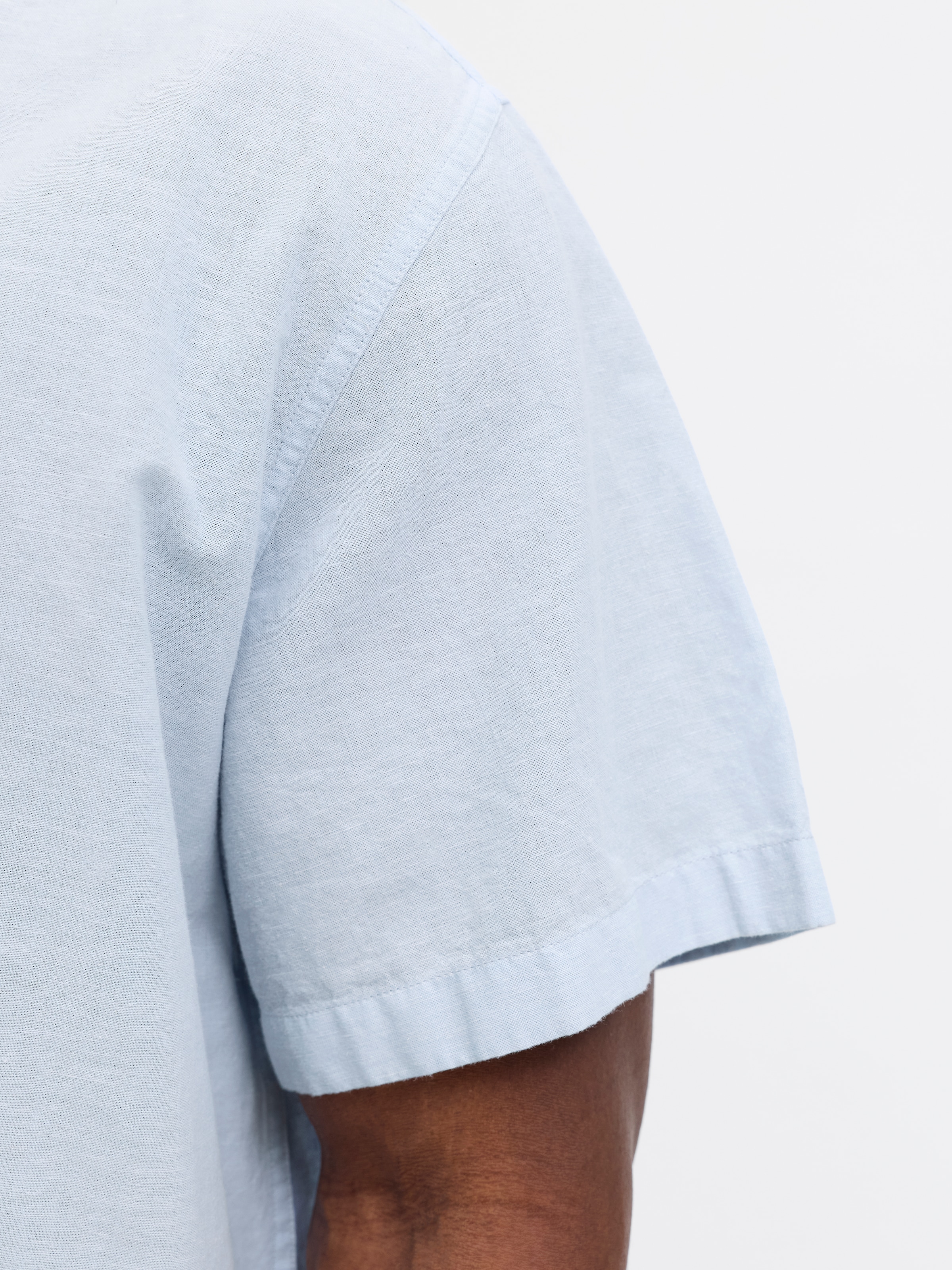 Jack & Jones PlusSize Chemise à manches courtes »JJEBREEZE LINEN BLEND RESORT SHIRT PLS« mit Leinen, regular fit