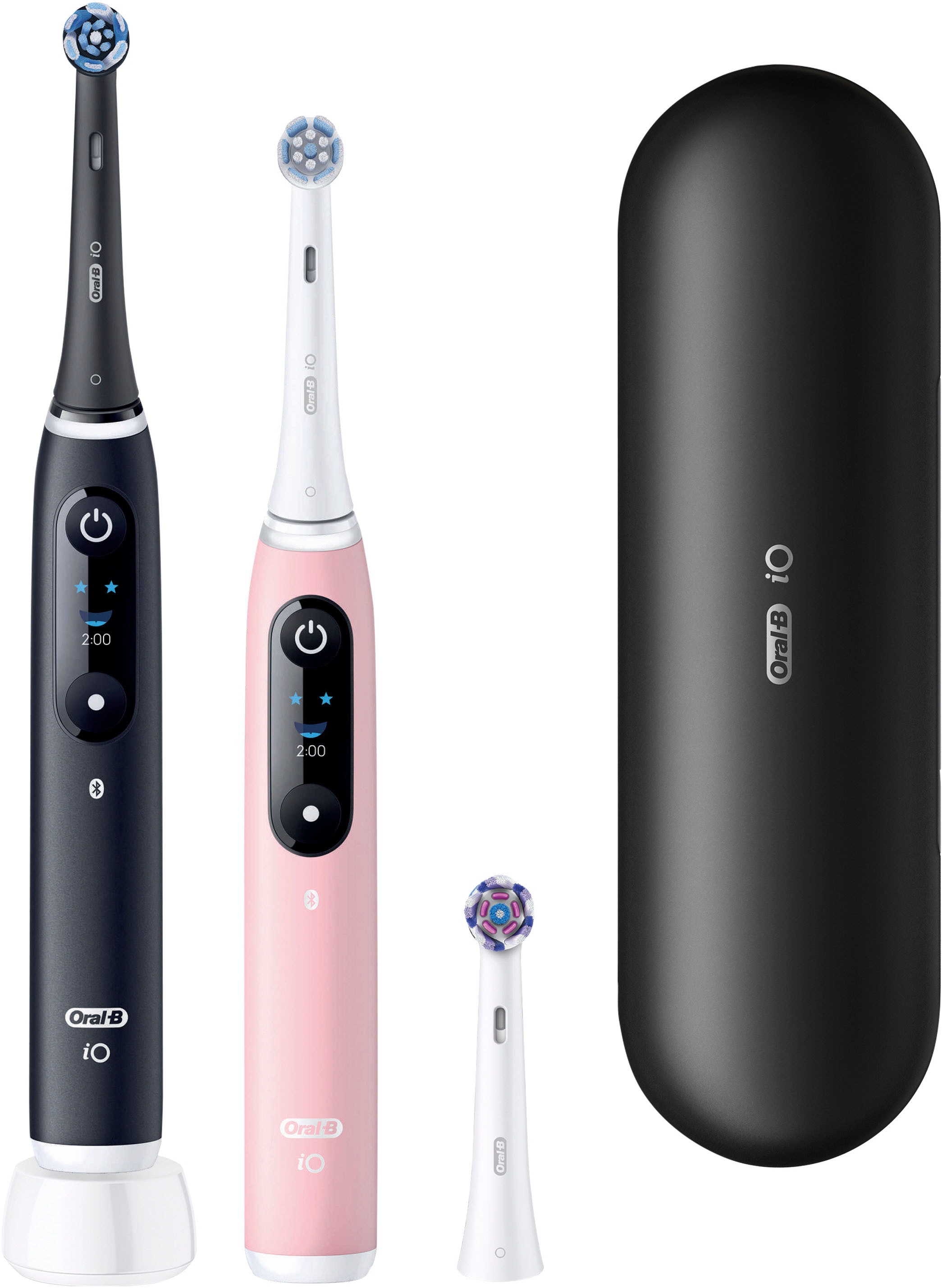 Oral-B Brosse à dents électrique »iO Series 6« 3 cuis Aufsteckbürsten Doppelpack, 3 Aufsteckbürsten, Reise-Etui