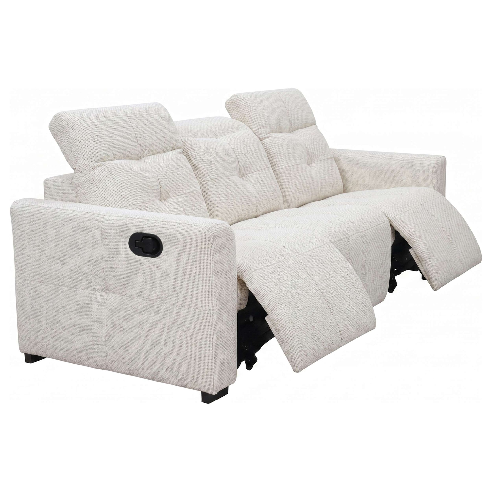 GOODproduct 3-places »CAARLA Webstoff, Sofa, 224 cm, man. o. elektr. Relaxfunktion (USB)« avec USB-A et USB-C en version électrique, réglage de la tête
