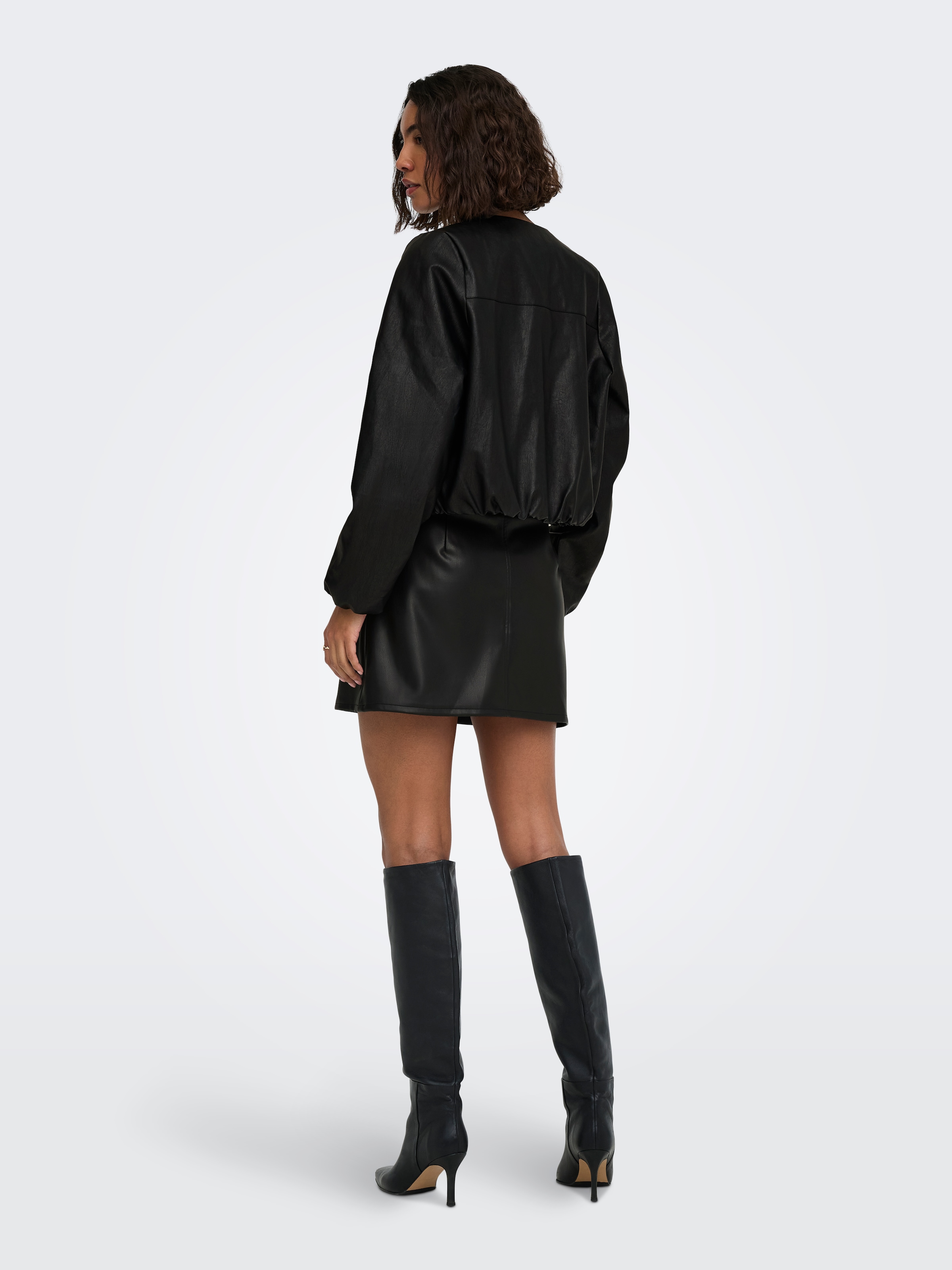 ONLY Lederimitatrock »ONLNELI HW FAUX LEATHER SKIRT CC PNT« Lederimitat