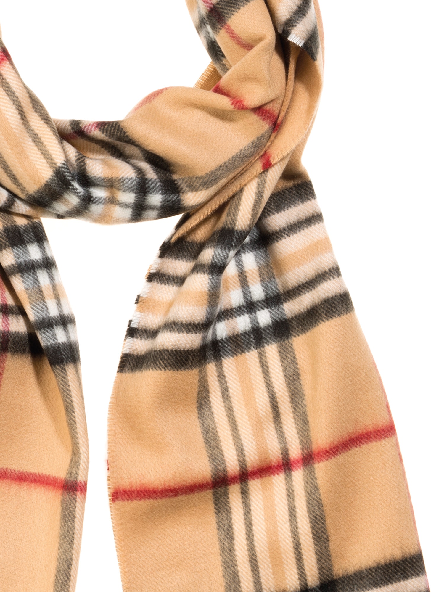 MONTI Écharpe qualité douce, motif tartan intemporel, finition à franges