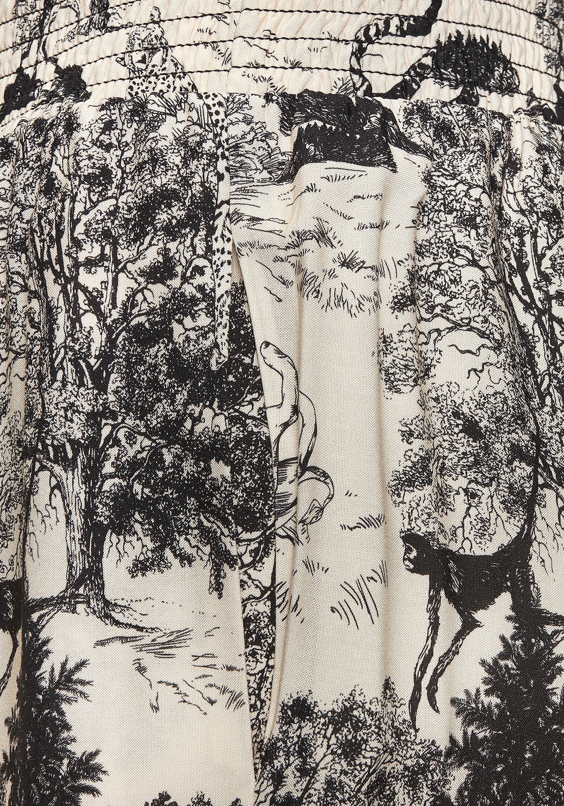 LASCANA Pantalon palazzo  mit Alloverprint, Schlupfhose, Sommerhose, modisch