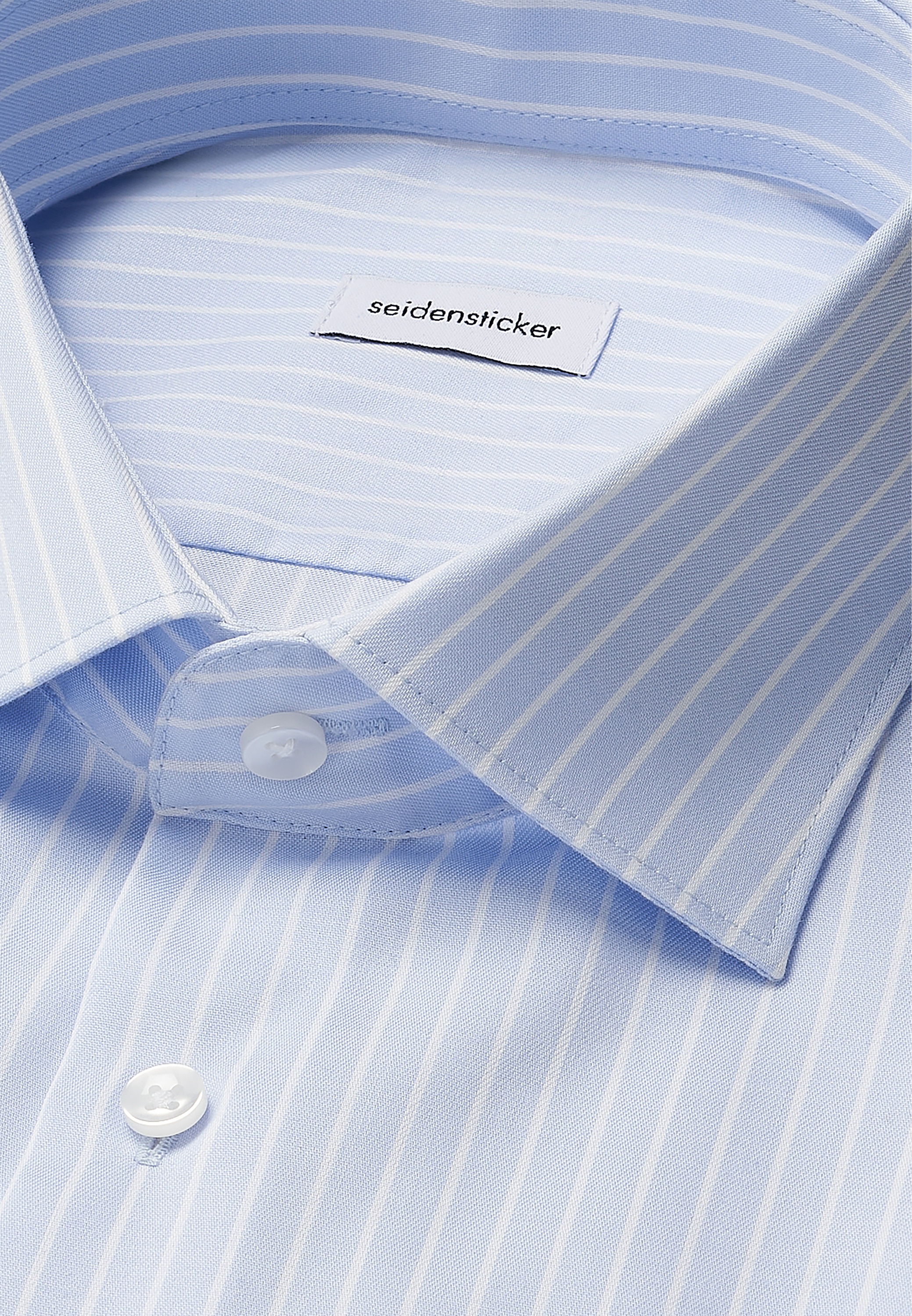 seidensticker Businesshemd »Schwarze Rose« Shaped 1/1 Kentkragen Gestreift