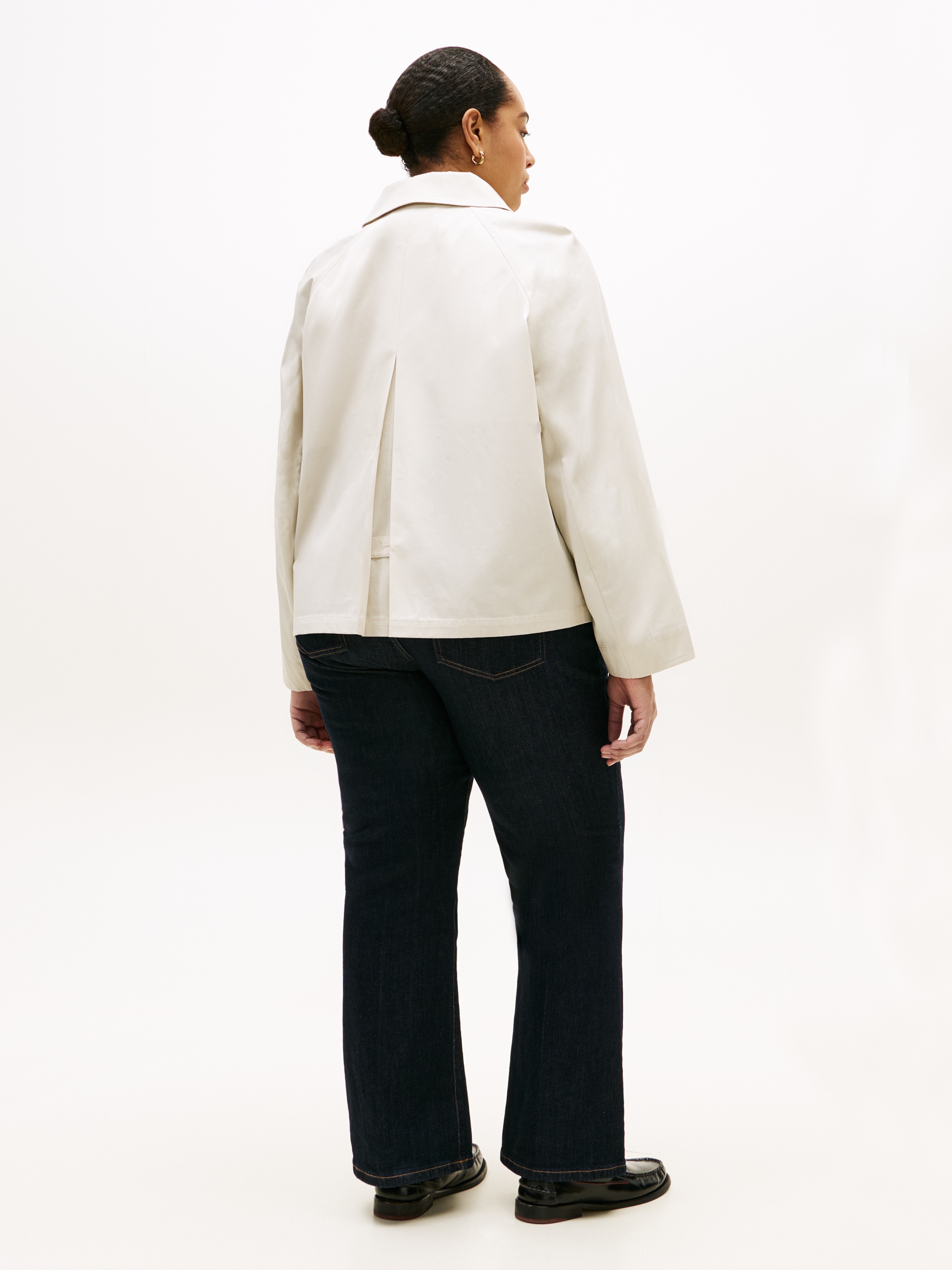 Tommy Hilfiger Curve Outdoorjacke »CRV COTTON SHORT JACKET« in grossen Grössen