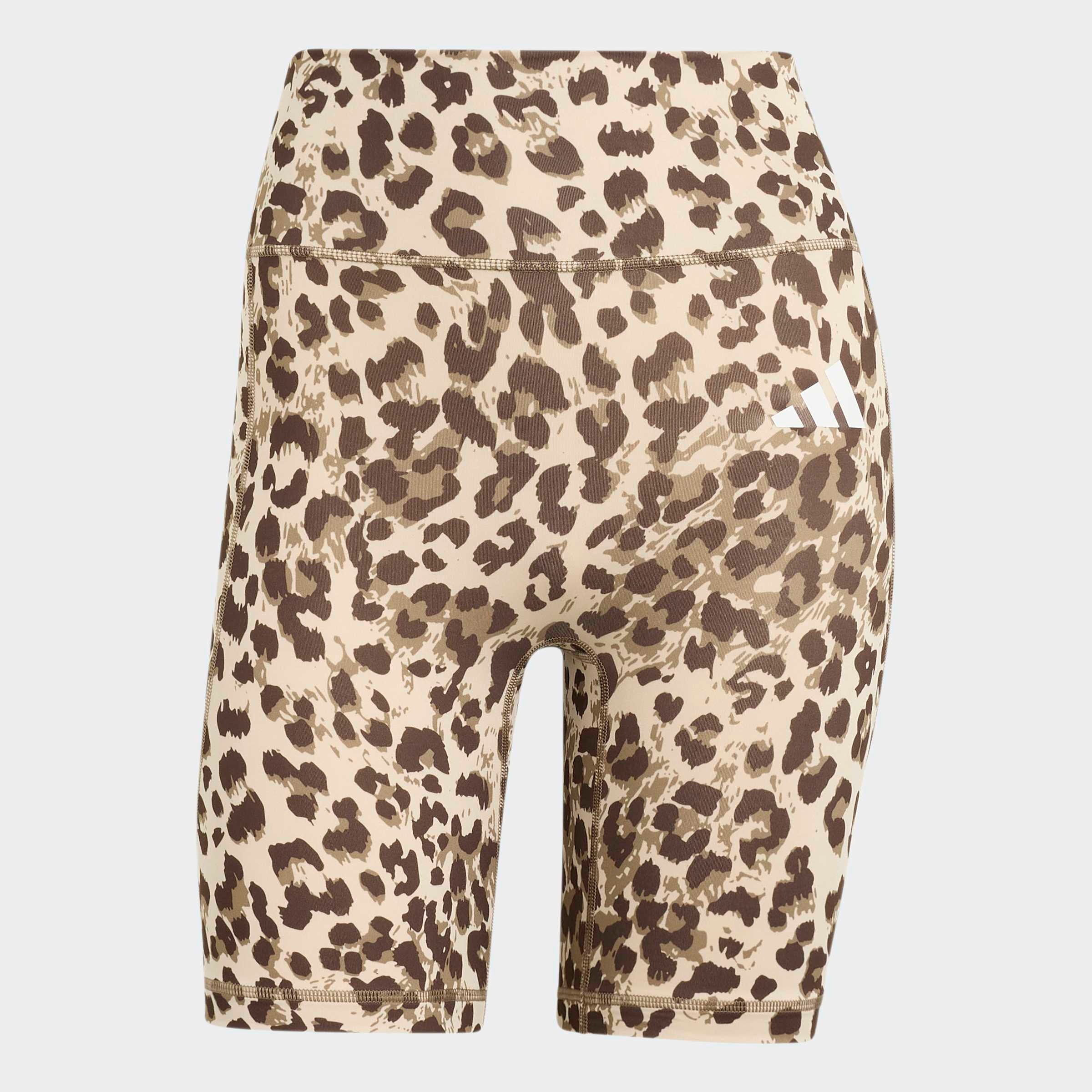 adidas Performance Short »OPTIME ESSENTIALS WORKOUT LEGGINGS, KURZ, LEOPARDENPRINT«