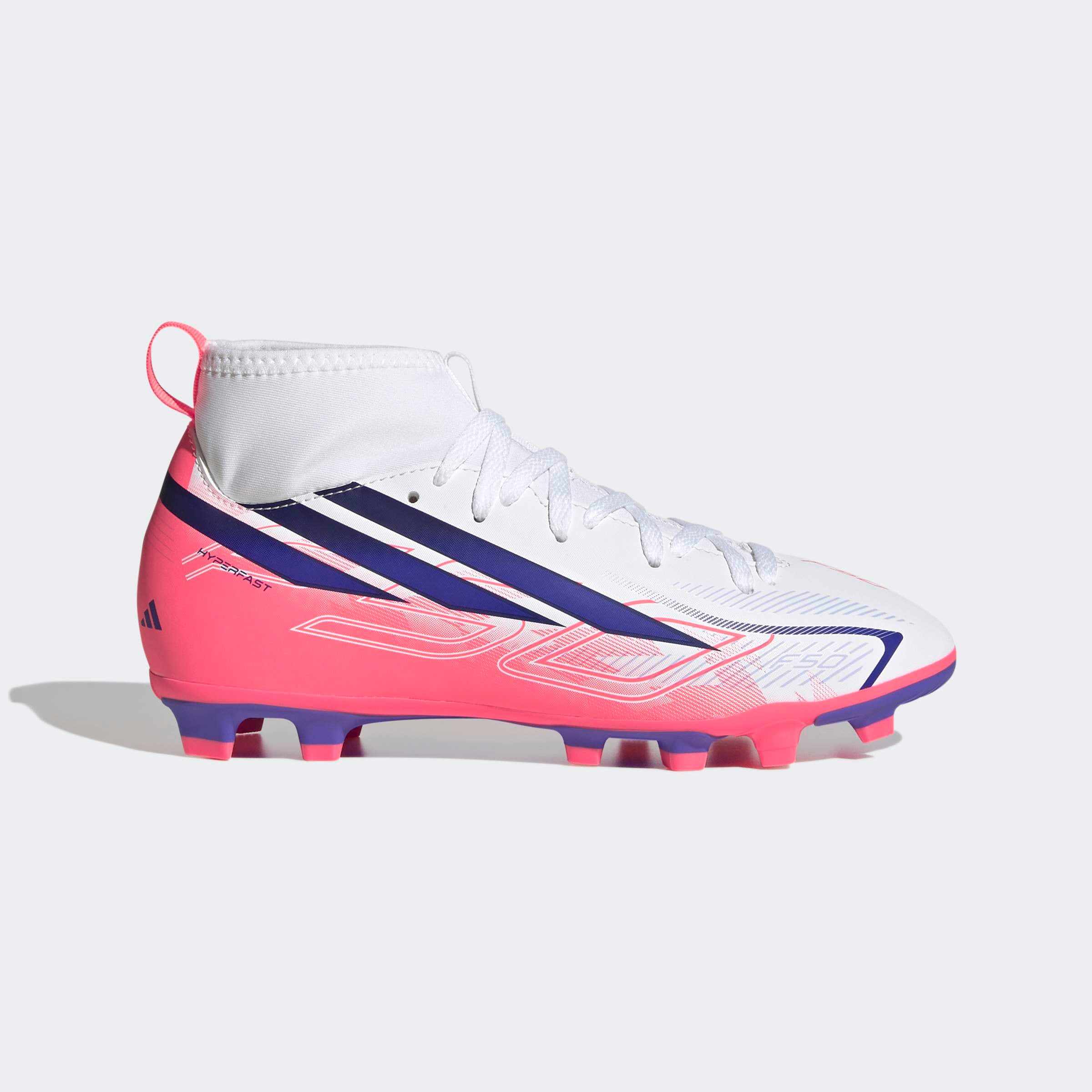 adidas Performance Fussballschuh »F50 HYPERFAST CLUB KIDS , FESTE BÖDEN/GEMISCHTE BÖDEN, HALBHOCH GESCHN«  für viele verschiedene Böden geeignet, für Jugendliche & Kinder