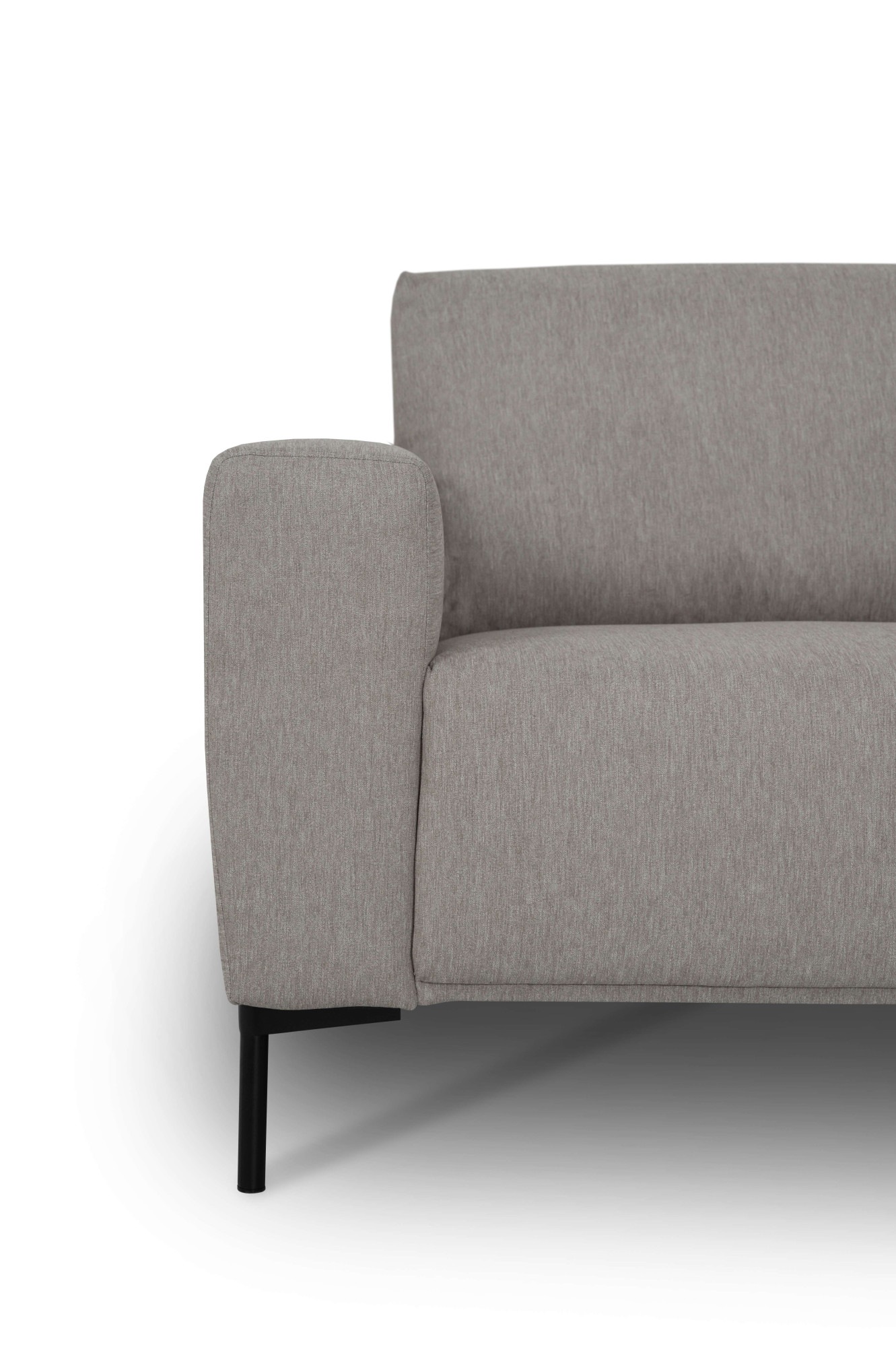 GOODproduct Ecksofa »Melby« Breite 275 cm, in einem weichen Struktur Stoff, lose Rückenkissen