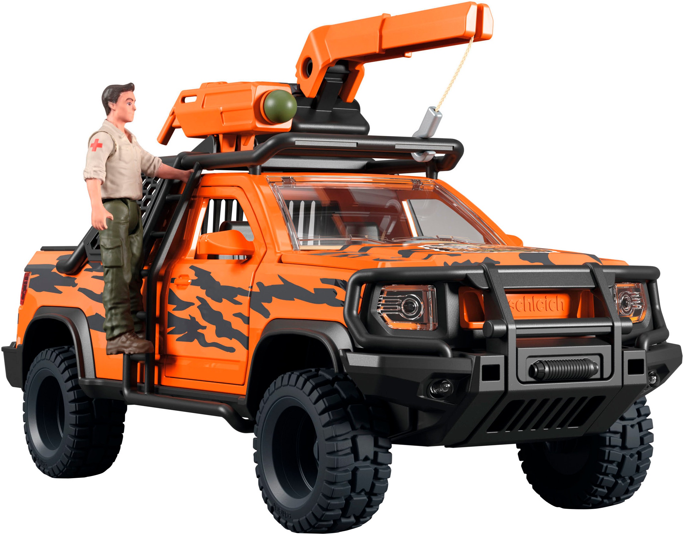 Schleich® Spielfigur »WILD LIFE, Abenteuerfahrzeug im Dschungel (42720)«