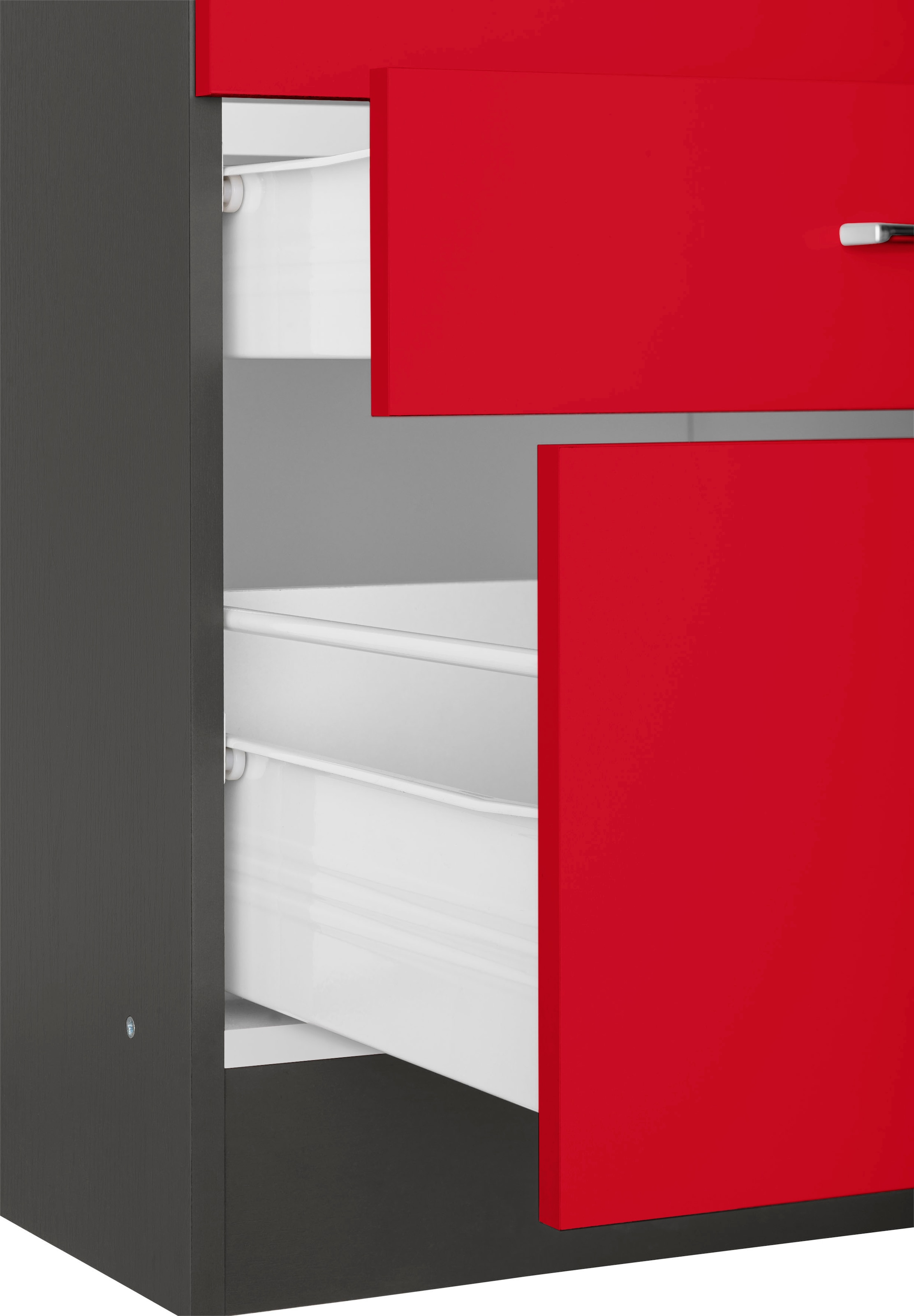 KOCHSTATION Kitchenette »KS-Paris – Küchen mit einzigartigen Fotomotiven auf den Fronten« largeur 290 cm, au choix avec appareils électriques et induction