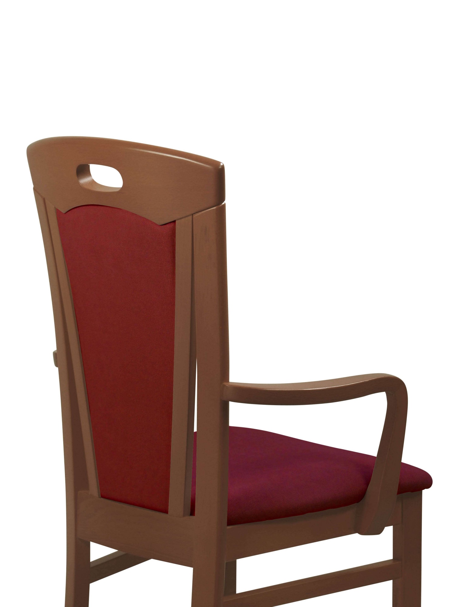 Home affaire Chaise de salle à manger »FERDI, Armlehnstuhl, Made in Italy, Massivholz« () 1 cuisBezug Feinstruktur (wasser-und fleckabweisend) oder Struktur