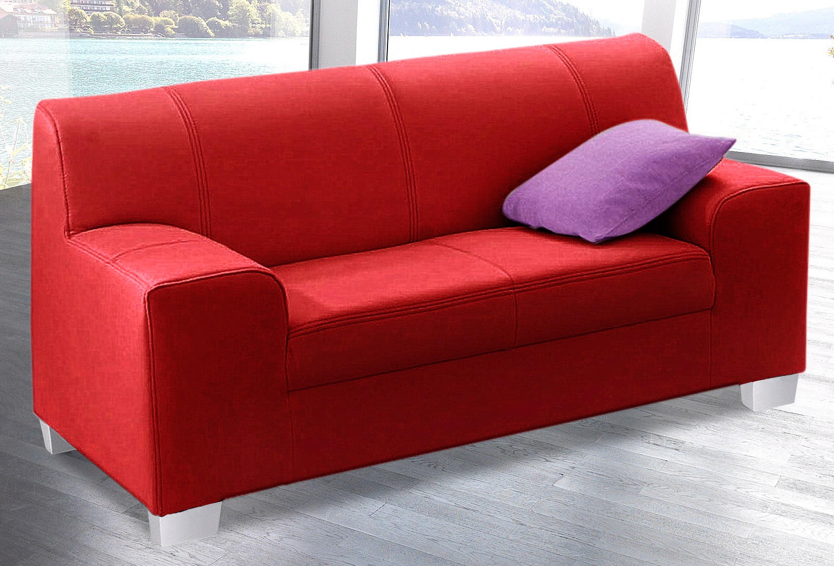 DOMO collection 2-Sitzer »Amando  zeitlos und modern, komfortabel,« in vielen Bezugsvarianten, auch in Leder